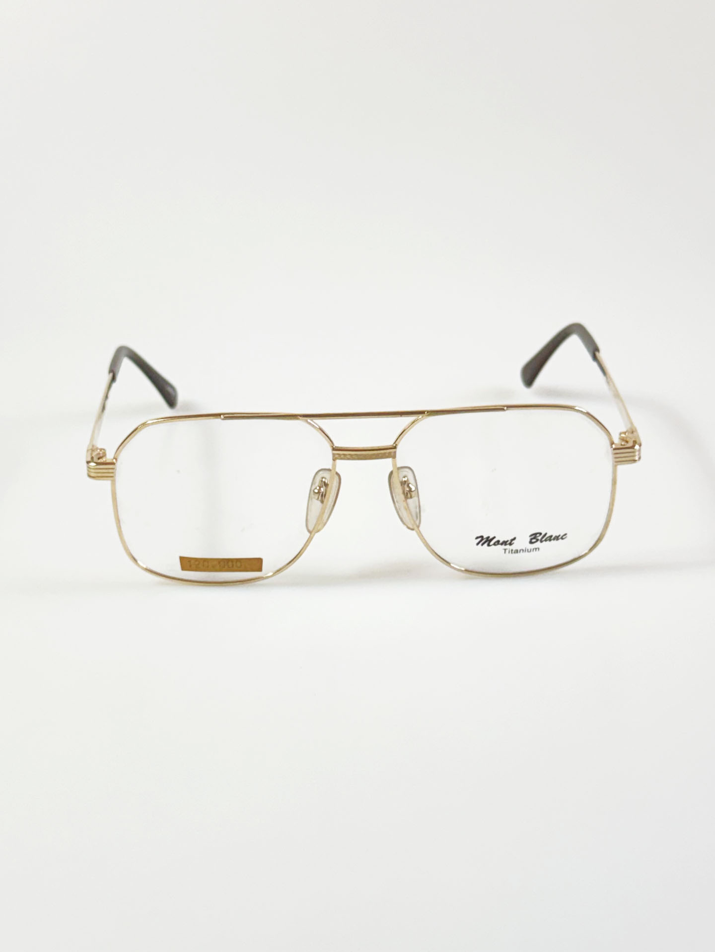 90's MONT BLANC Gold Titanium Boeing Frame Glasses