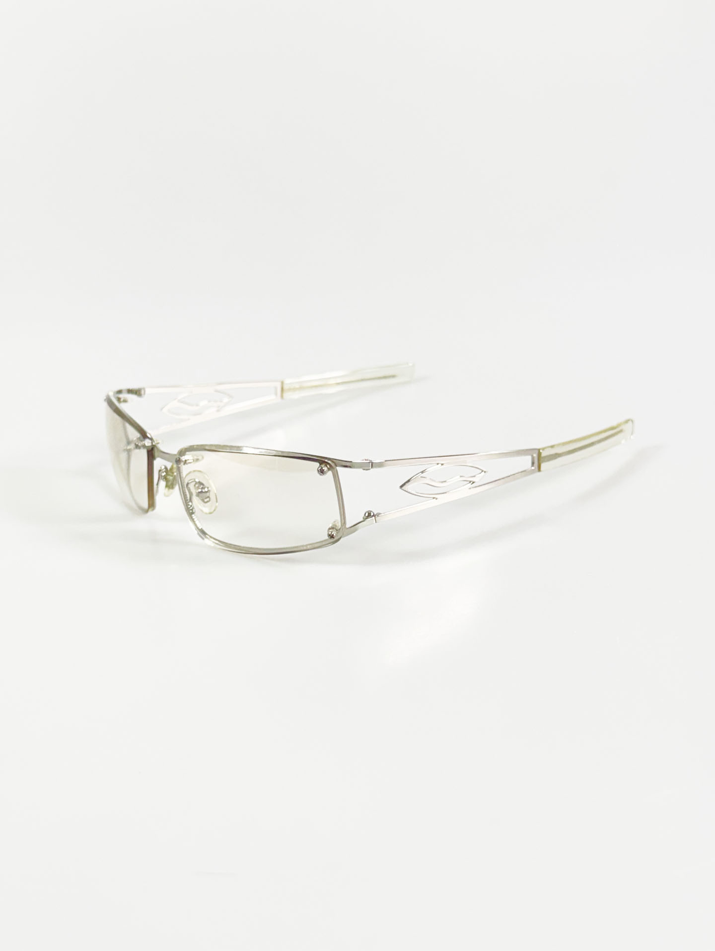 CAPRIO Rimless Square Metal Tinted Sunglasses