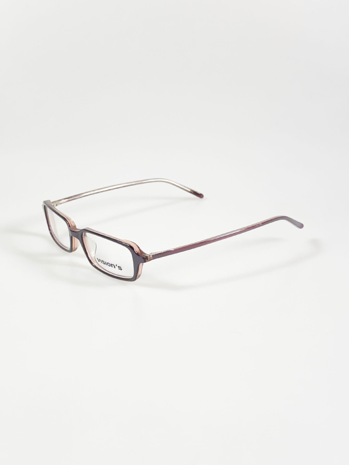 VISION'S Purple Square Acetate Glasses