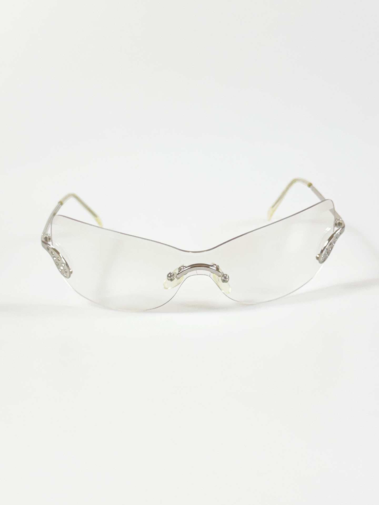 CAPRIO Rimless Shield Wrap Goggle Sunglasses