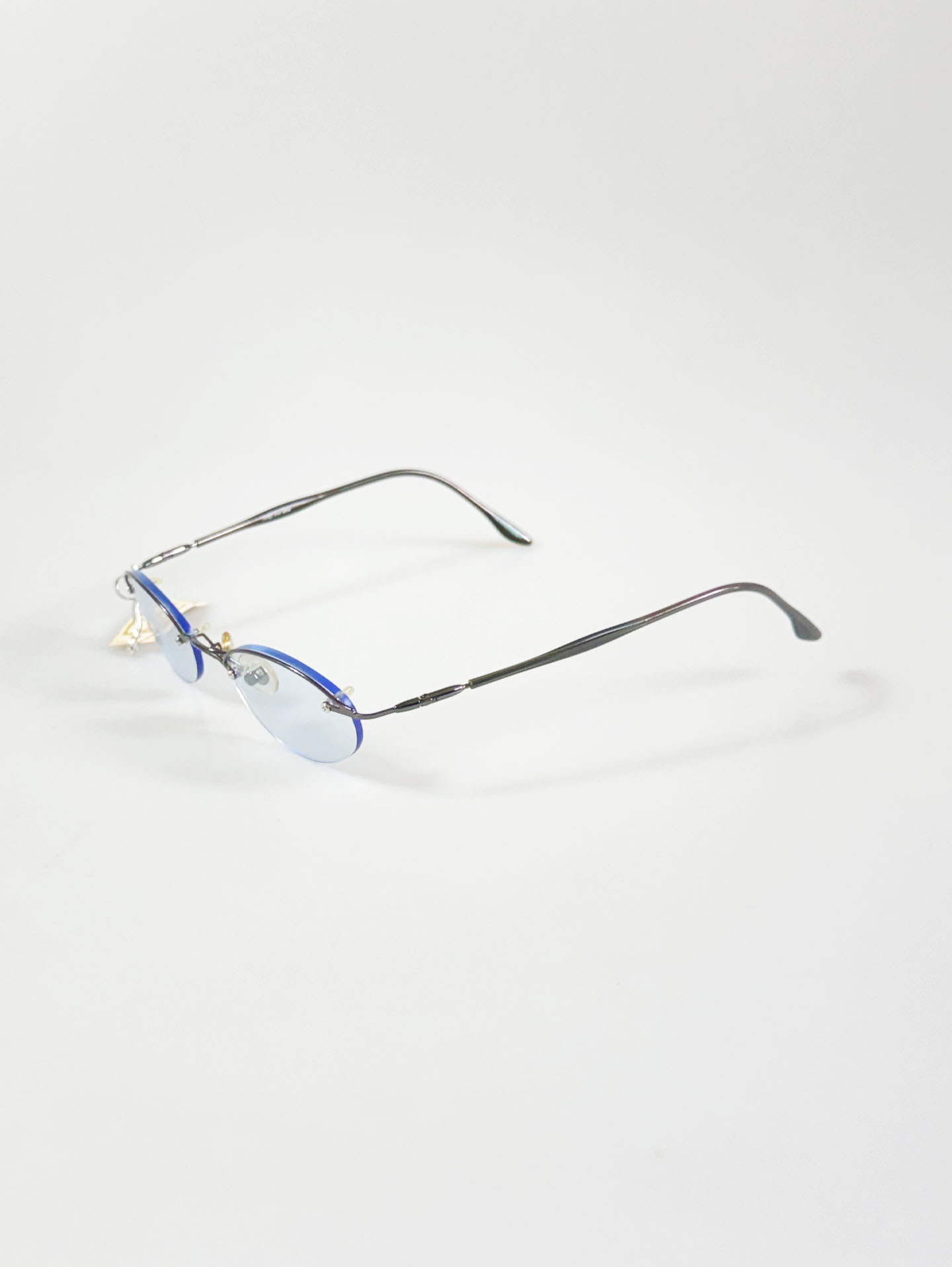 JEEP Semi-Rimless Oval Gunmetal Glasses