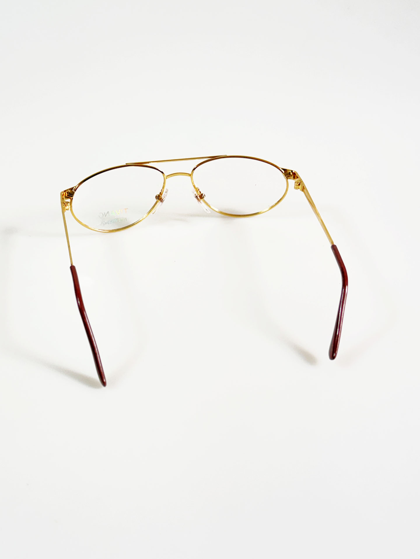 90's TIVANO Gold Double-Bridge Aviator Glasses