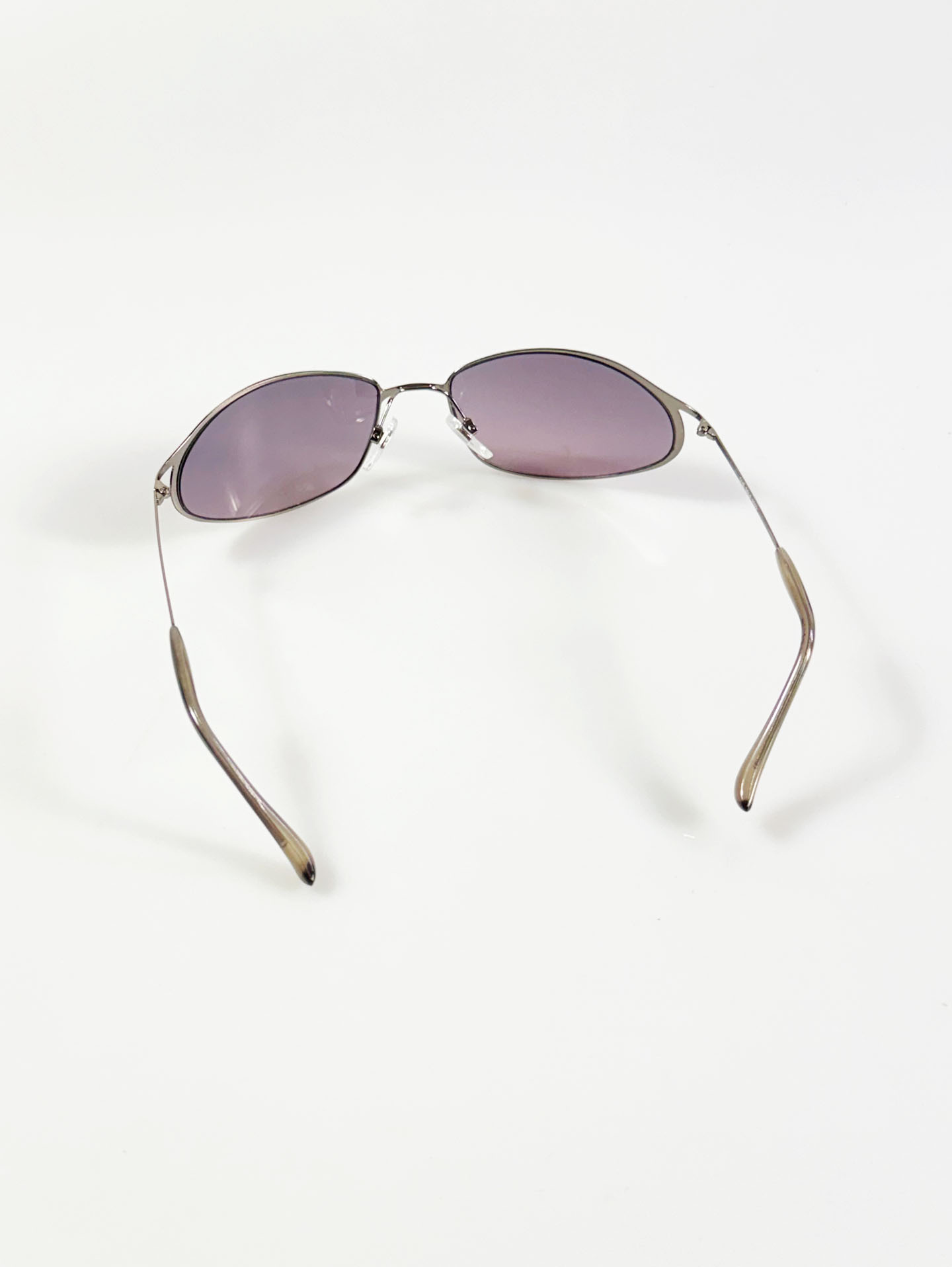 ONE SELF Slim Oval Metal Tint Sunglasses
