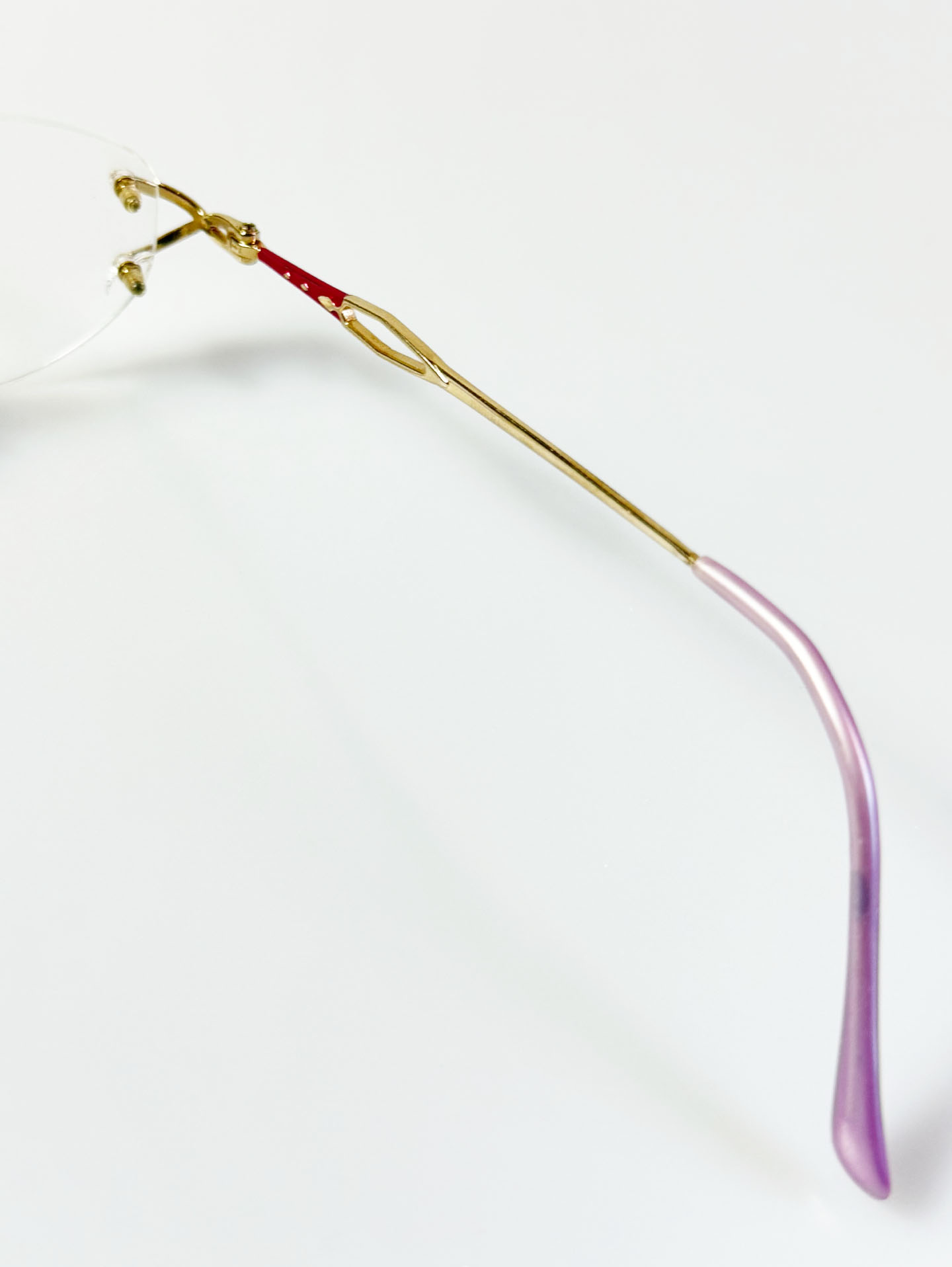 DEEPLE Paris Rimless Oval Gold Metal Glasses