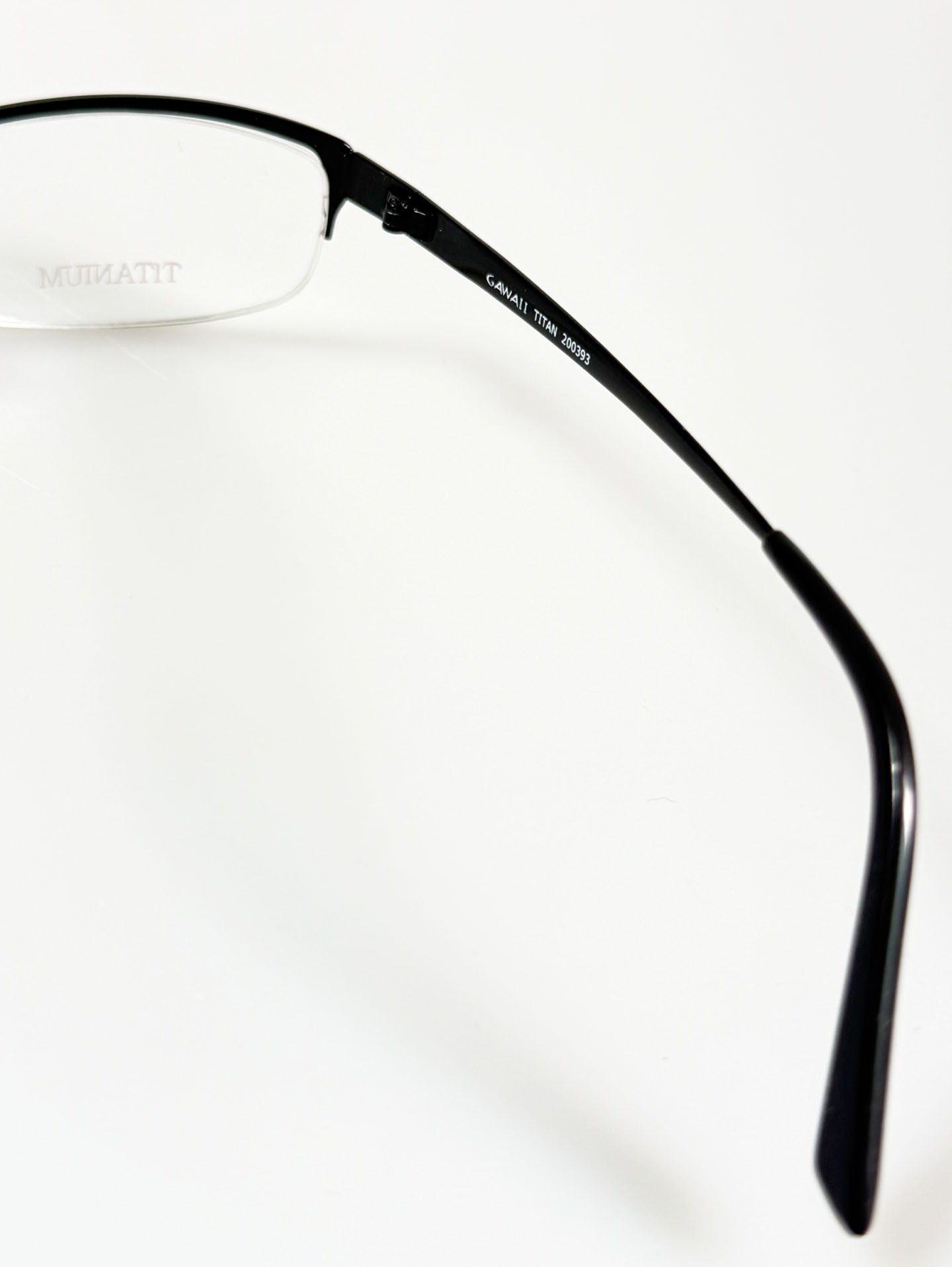 Series 01. GAWAII Vintage Titanium Semi-Rimless Eyewear Collection