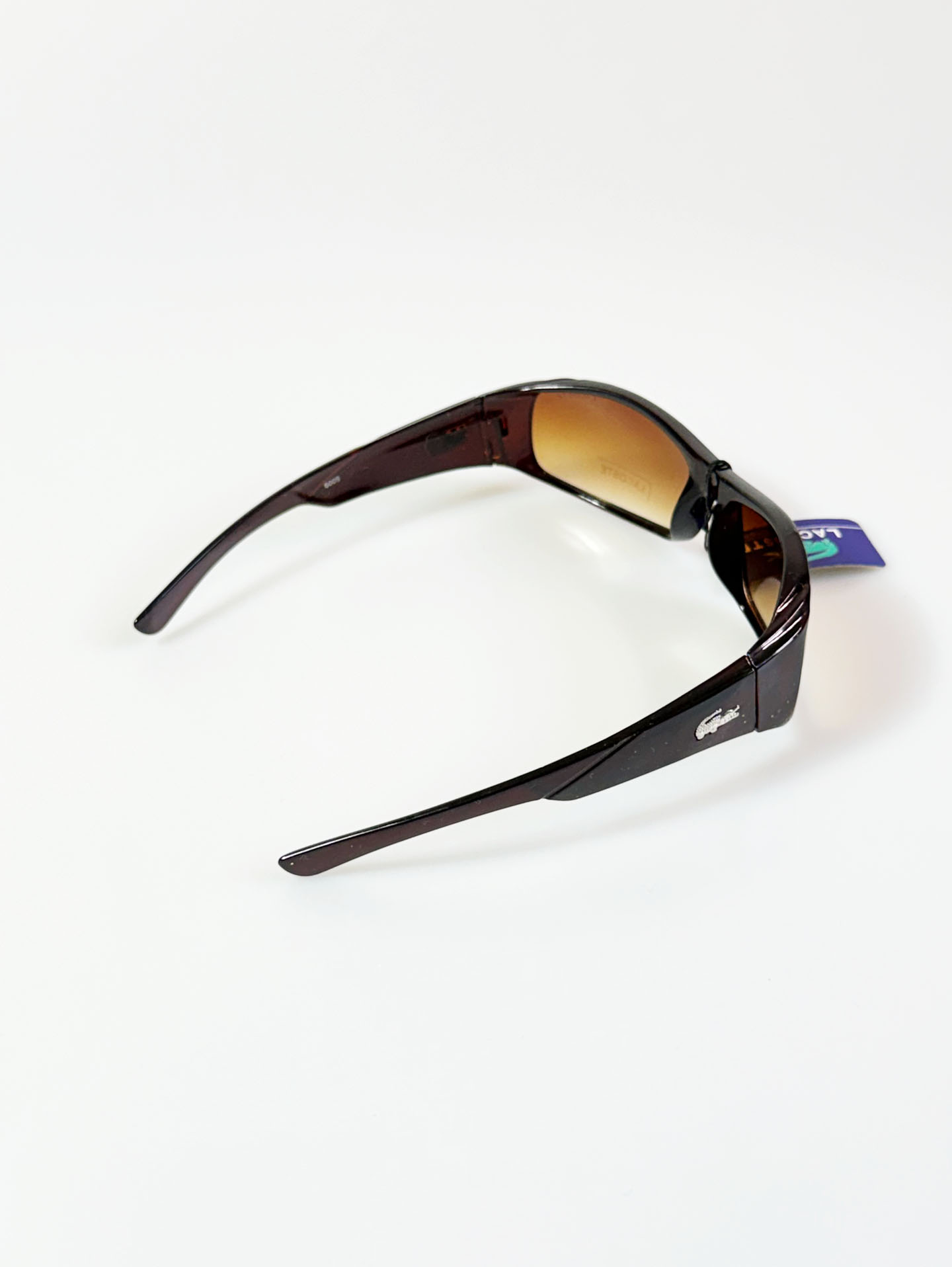 90's Lacoste Square Wraparound Tinted Sunglasses