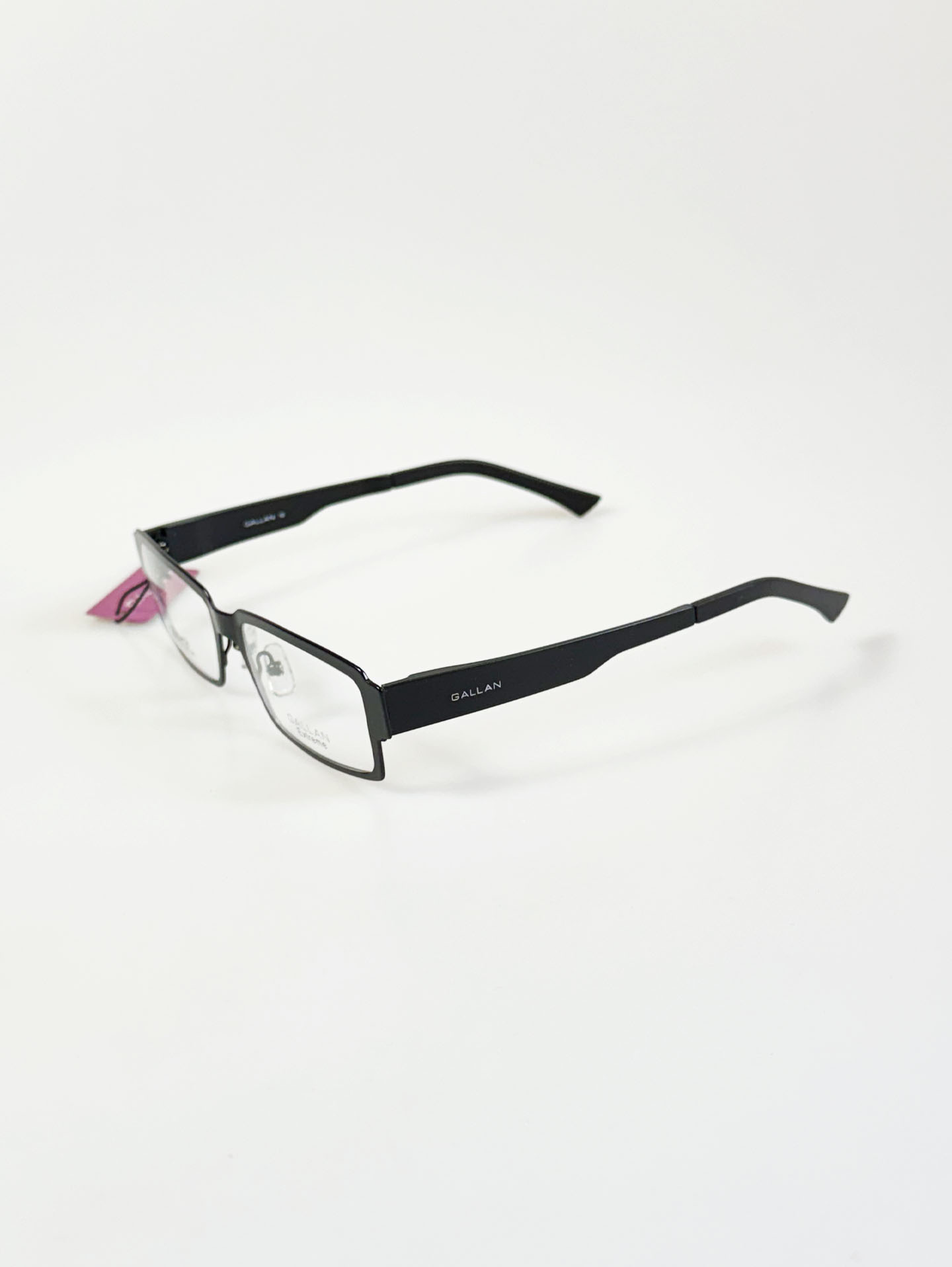 GALLAN Extreme Black Square Metal Frame Glasses