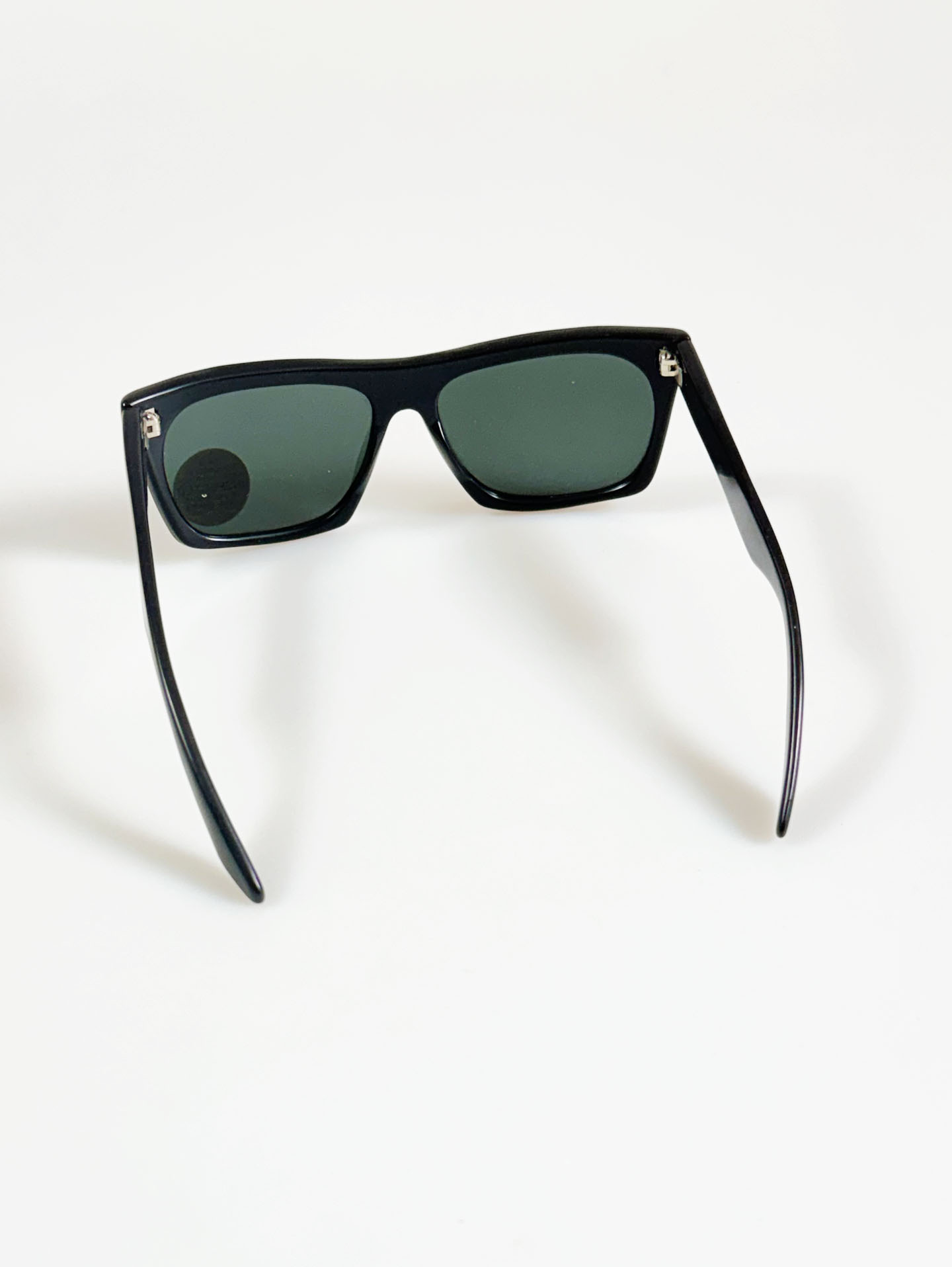 90's PICASO Black Bold Square Frame Sunglasses