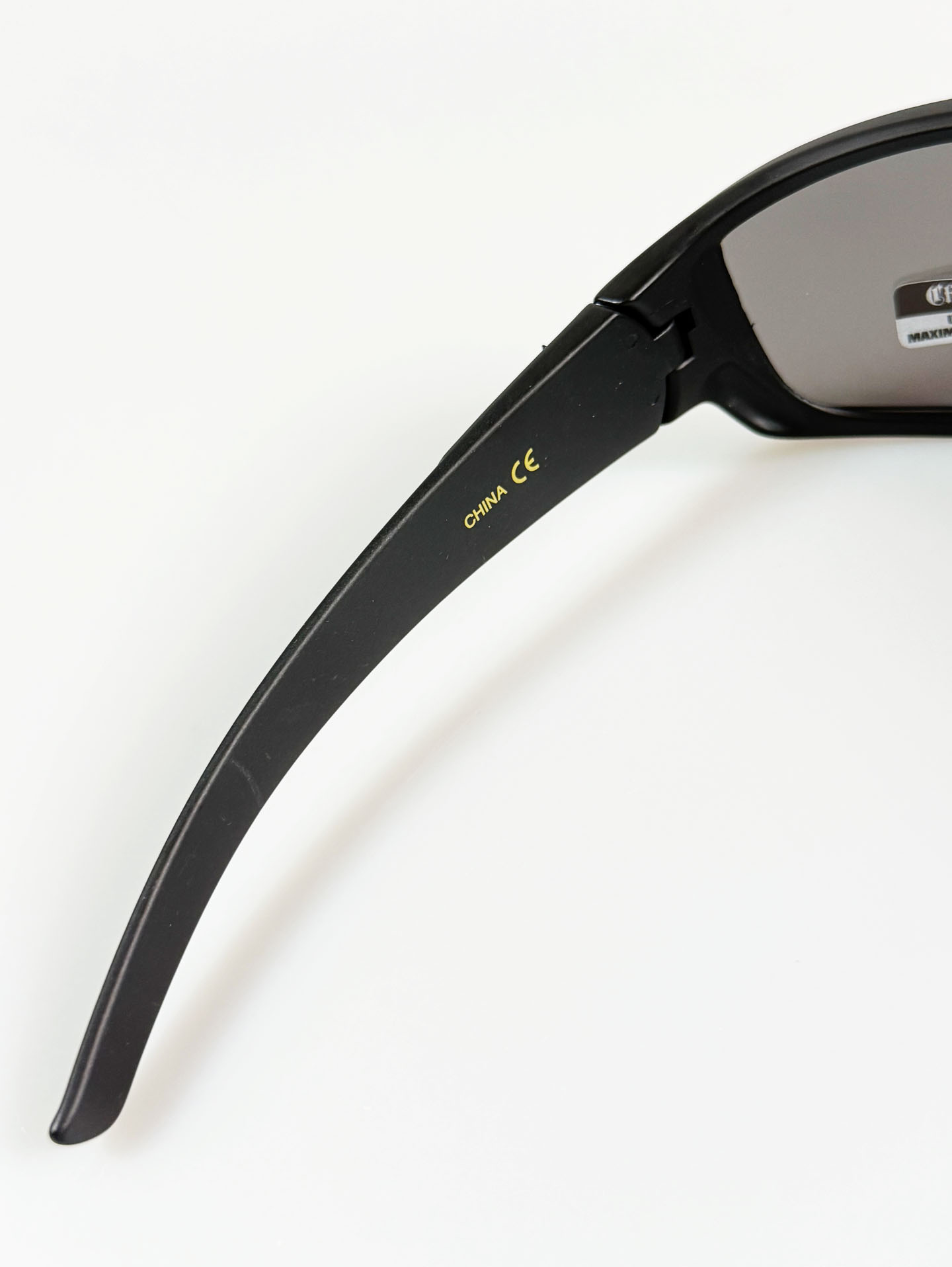 CHOPPERS Wraparound Matte Black Square Frame Sunglasses