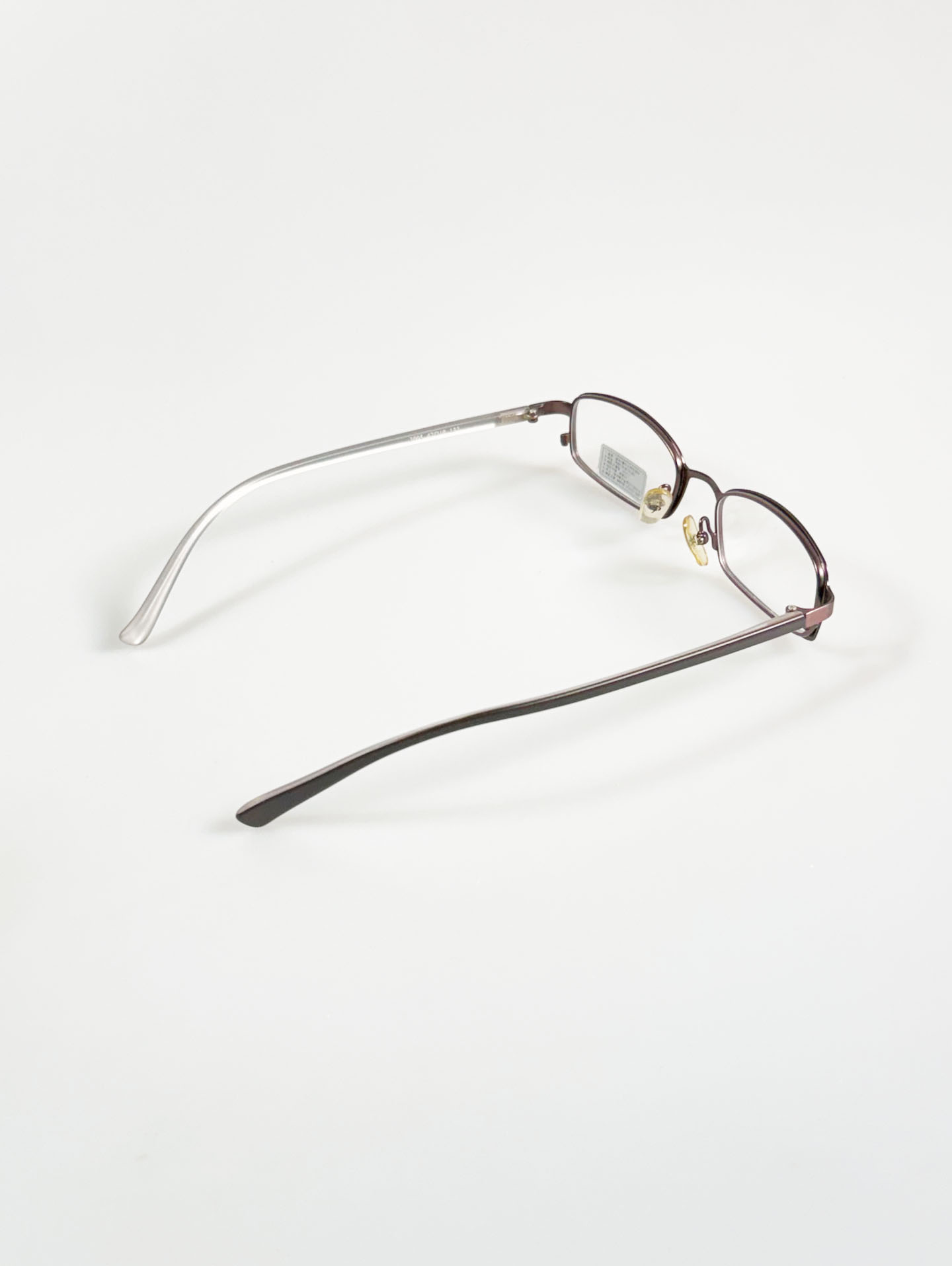 ESRO Brown Slim Square Metal Frame Glasses