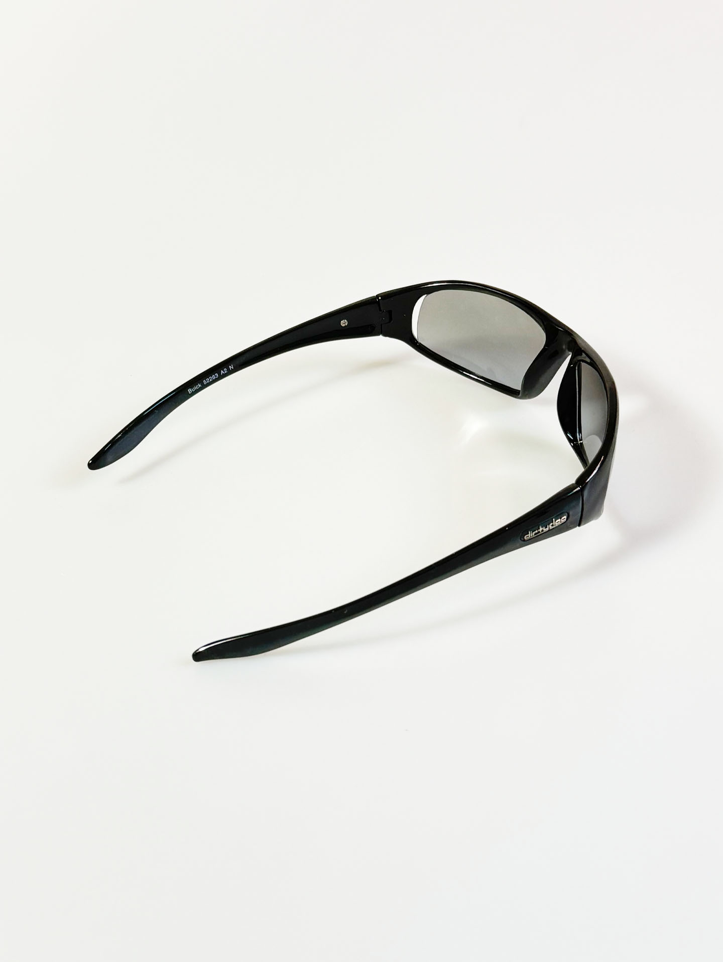 90’s DIRTY DOG Black Wraparound Sporty Frame Sunglasses
