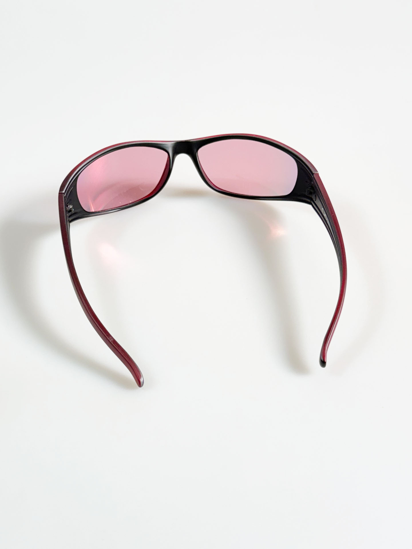 OCEAN PACIFIC Burgundy Wraparound Sport Tint Sunglasses