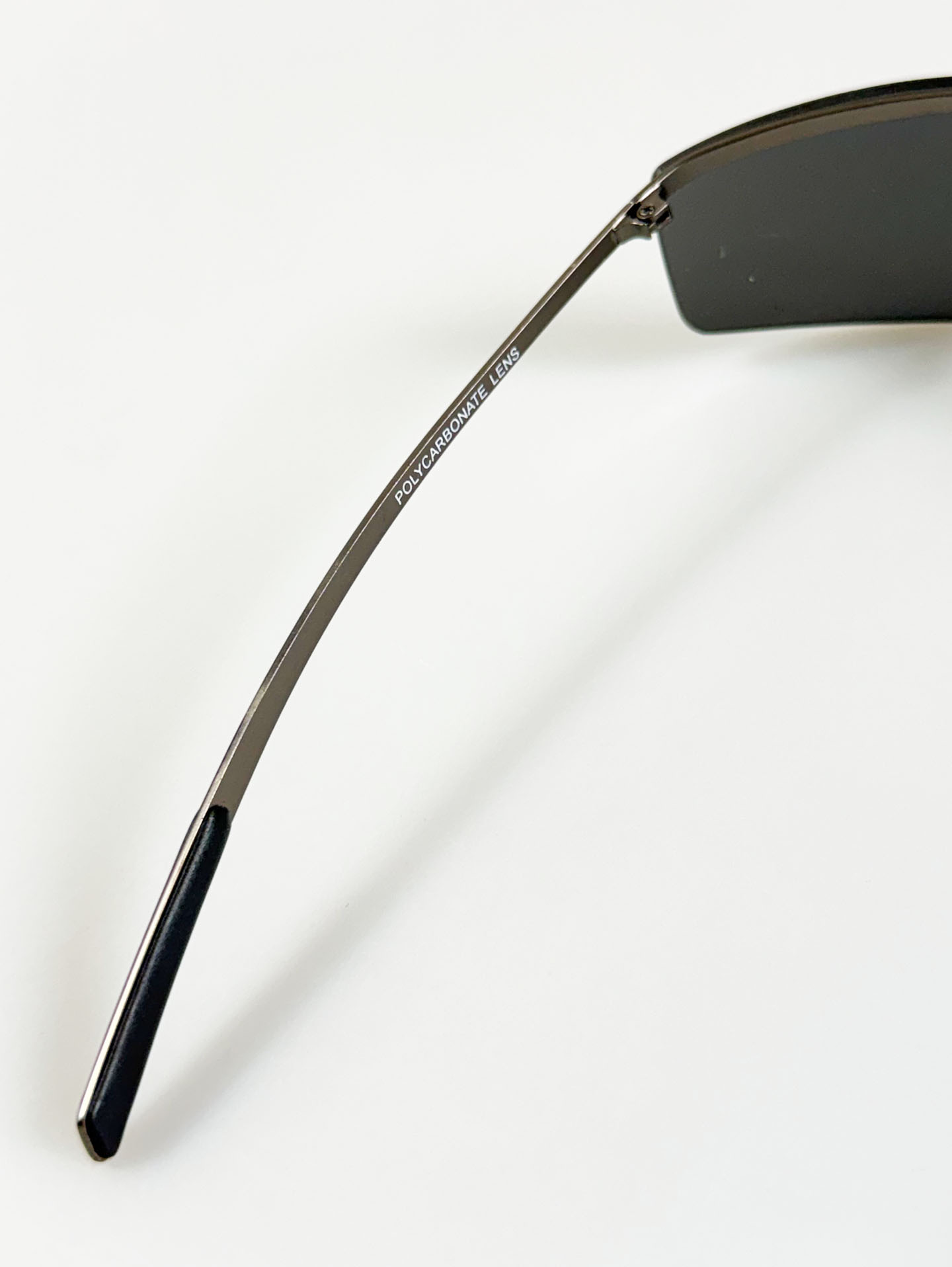 ONE SELF Rimless Shield Square Metal Sunglasses