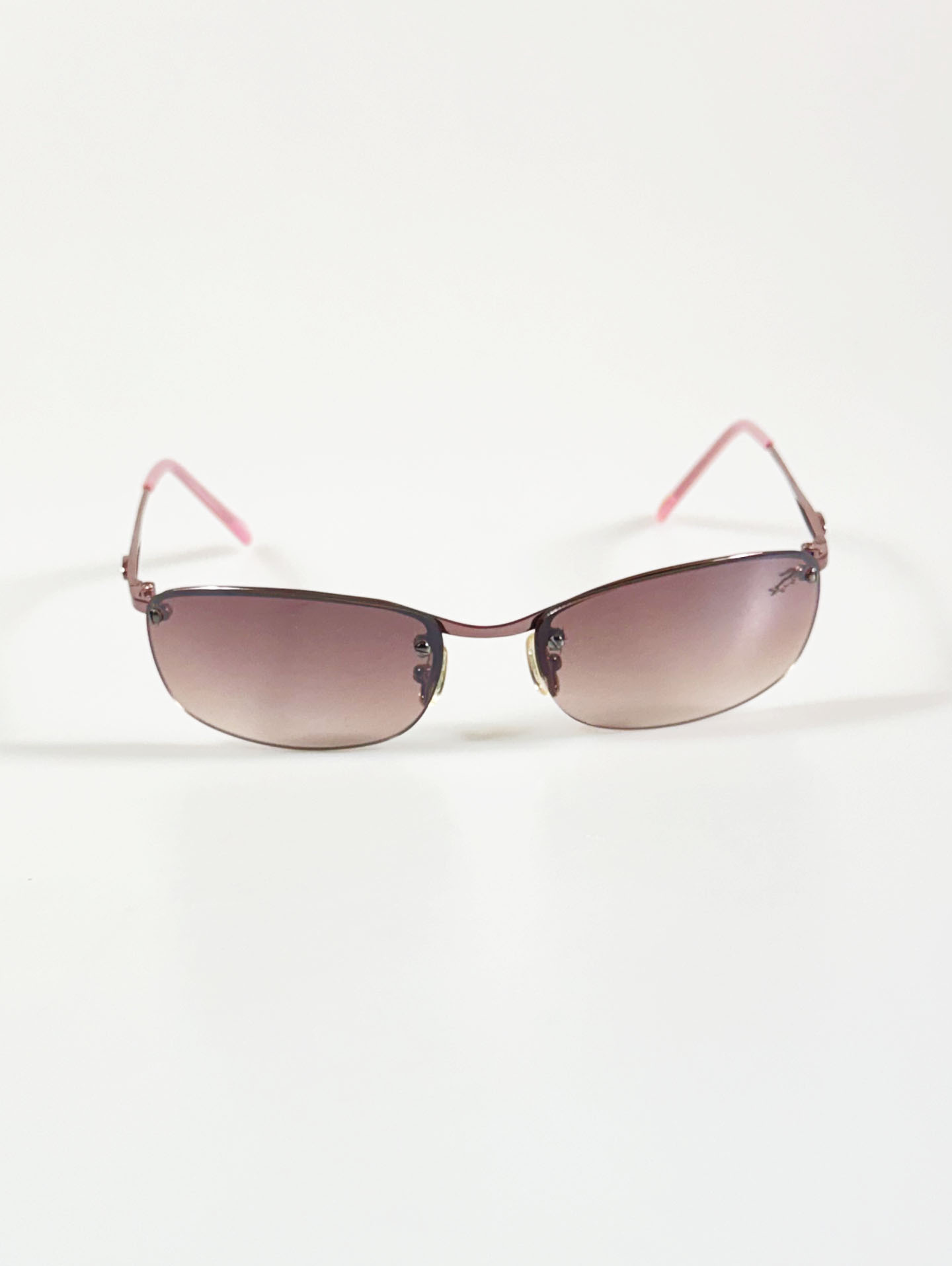90's CARTELO Rimless Square Metal Tint Sunglasses