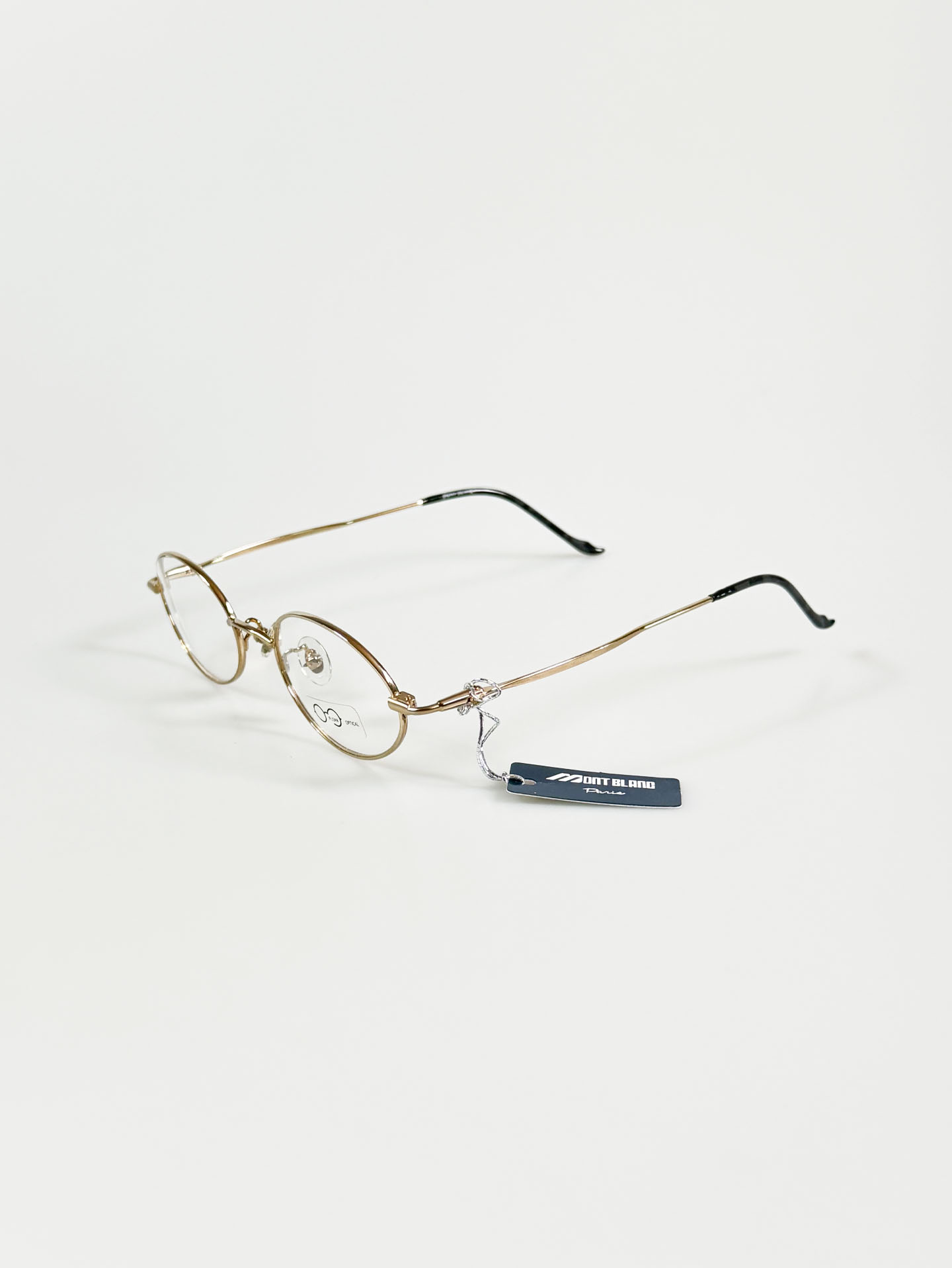 MONTBLANC Paris Slim Gold Oval Metal Frame Glasses