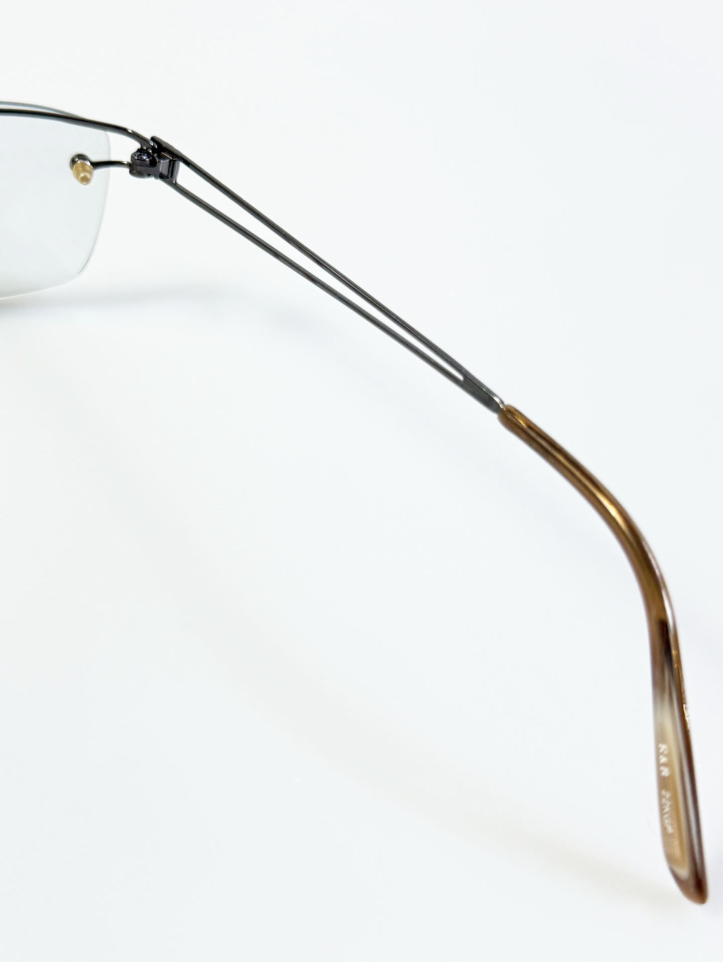 R&B Eyewear Rimless Square Metal Glasses
