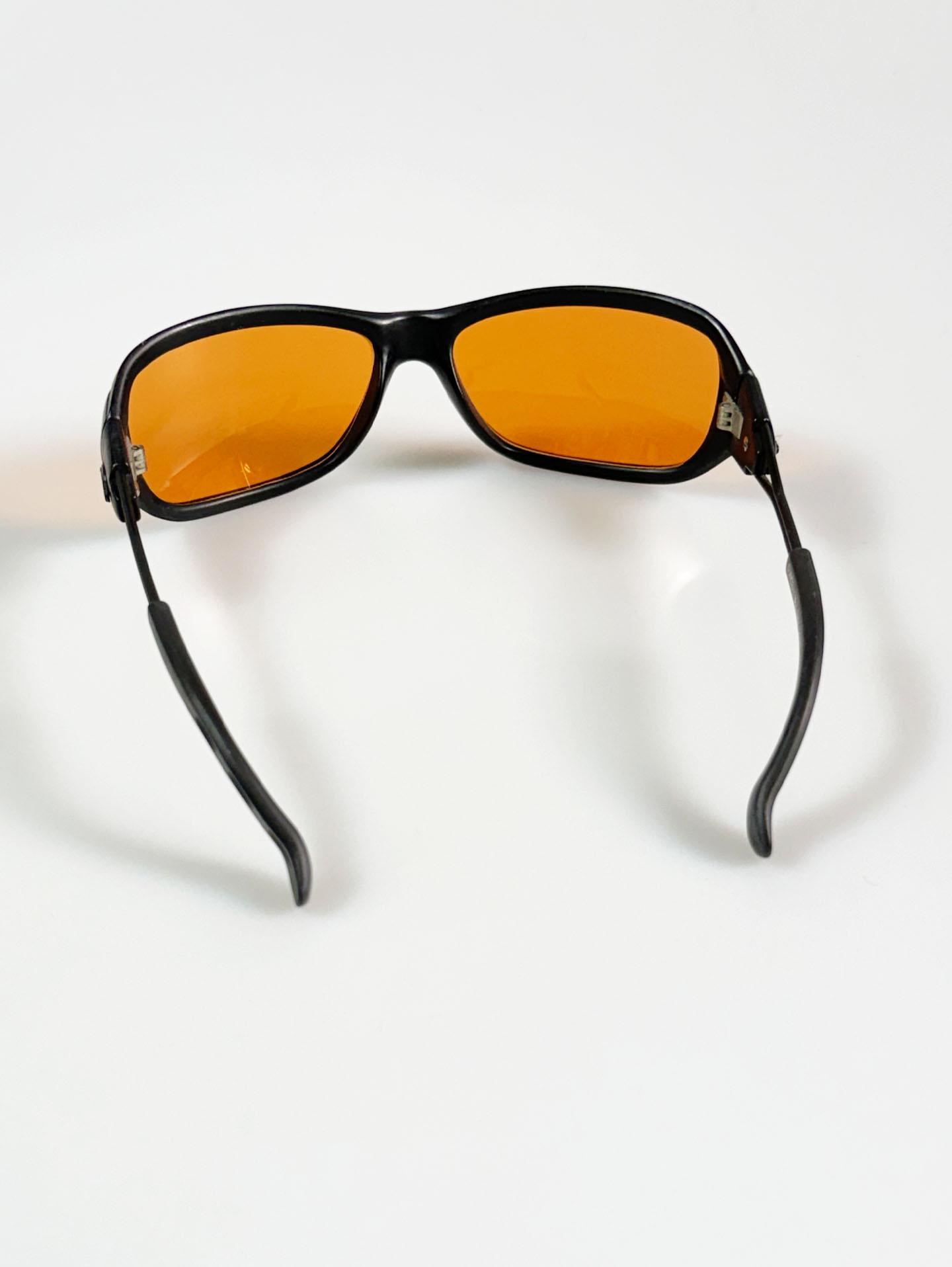90's CONCERT Black Wraparound Square Tint Sunglasses