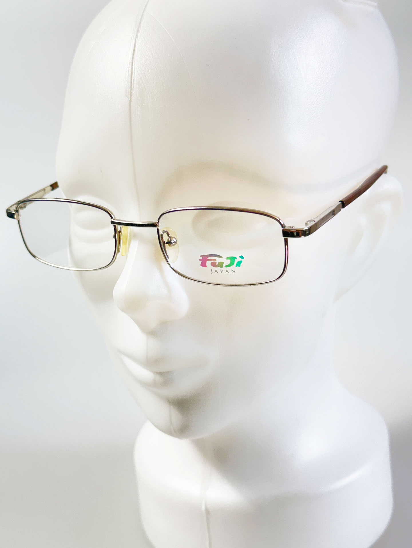 90's FUJI JAPAN Slim Square Metal Glasses Collection / 2 Colors