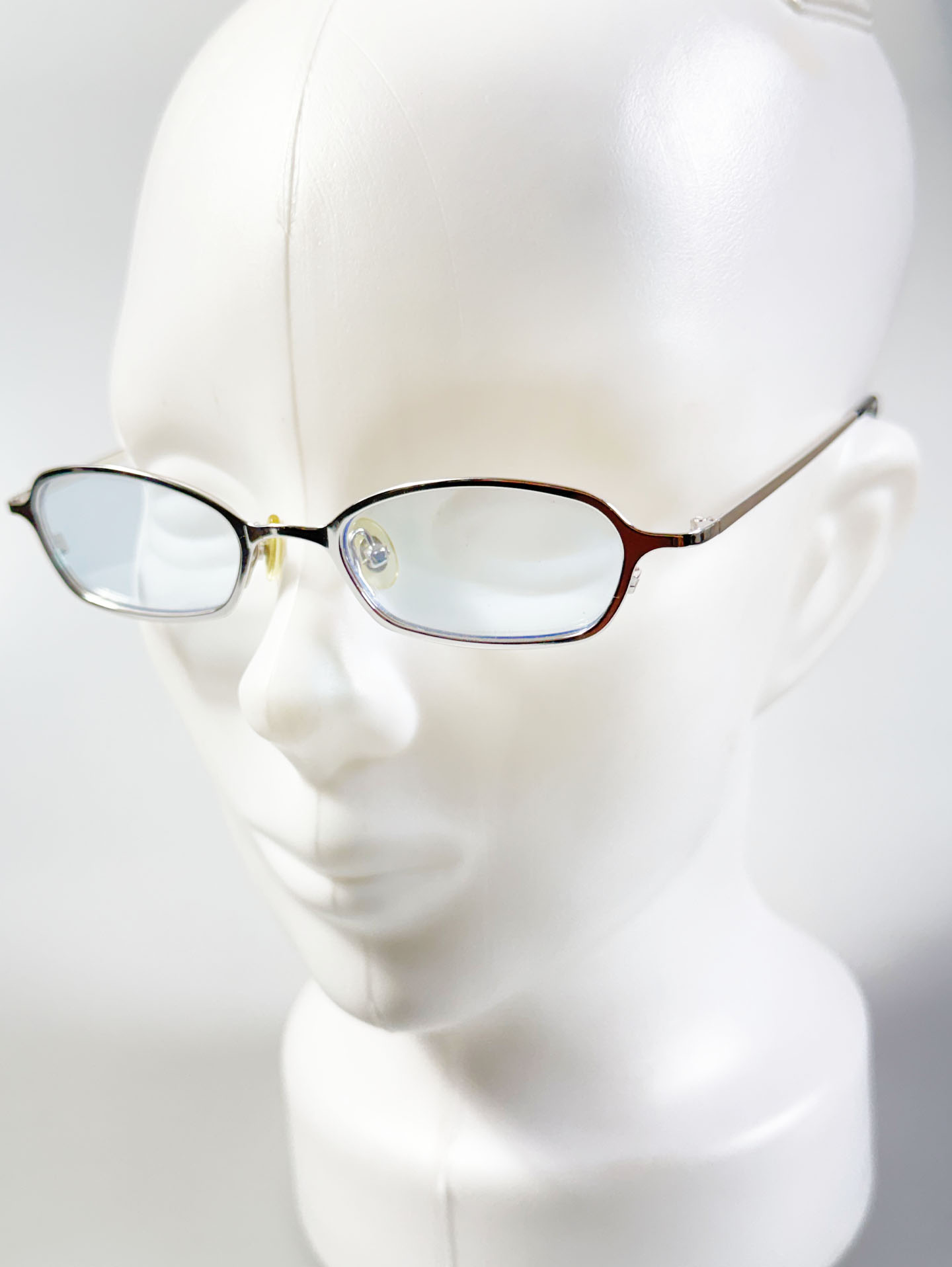 JEEP Silver Slim Oval Metal Frame Tint Glasses