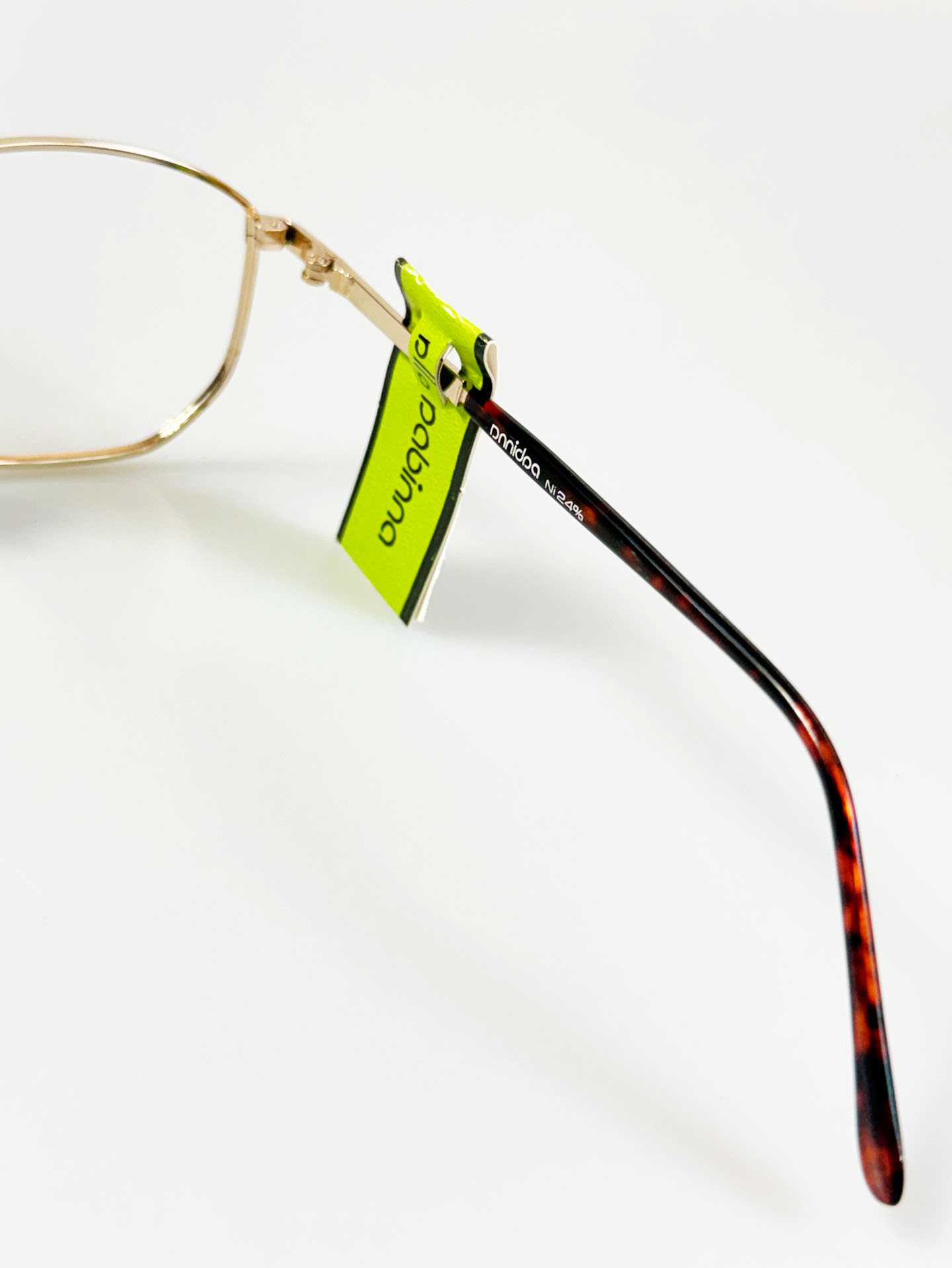 PABINNA Gold Slim Geometric Square Metal Glasses
