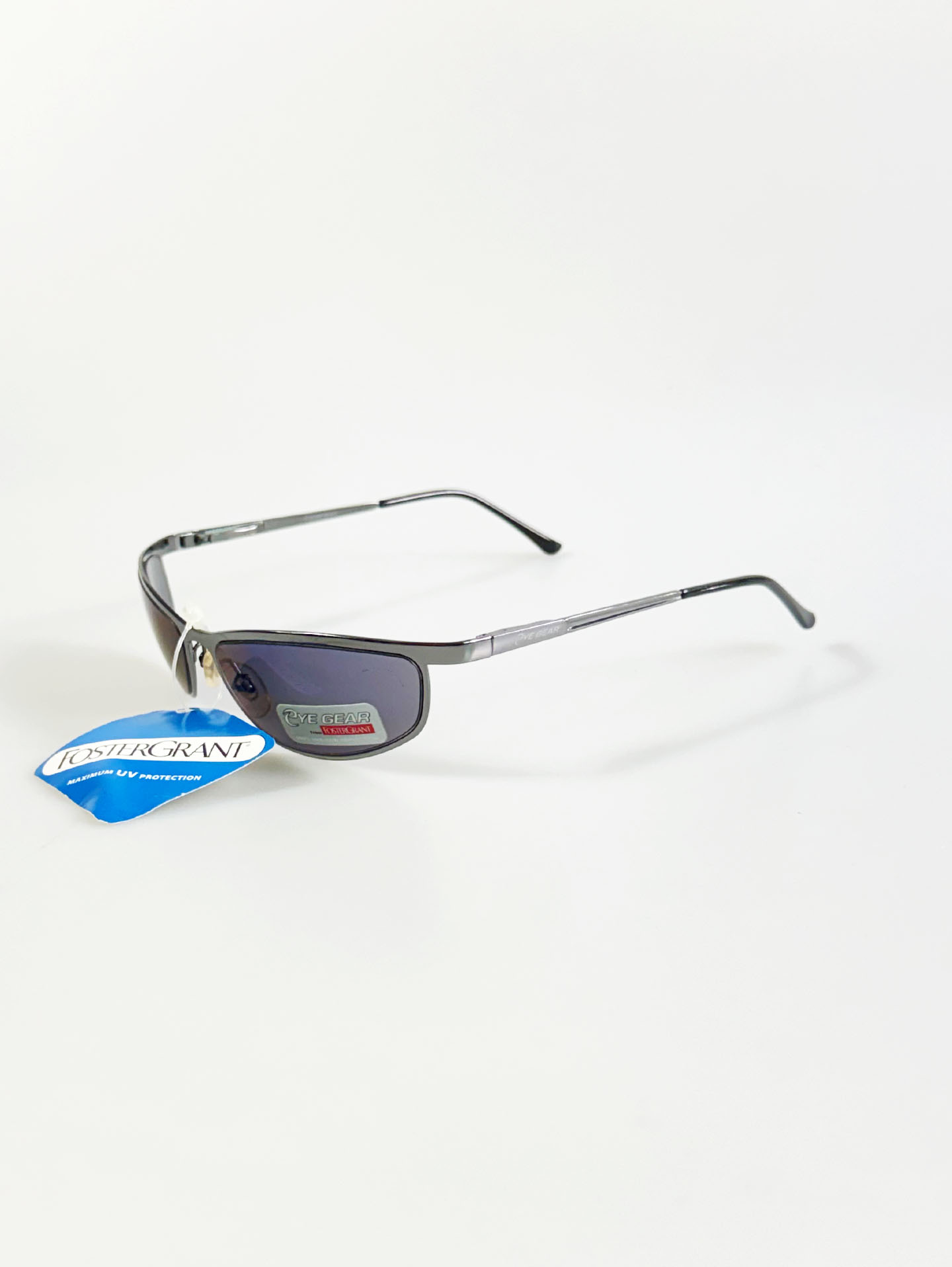 FOSTER GRANT Gunmetal Slim Square Sunglasses