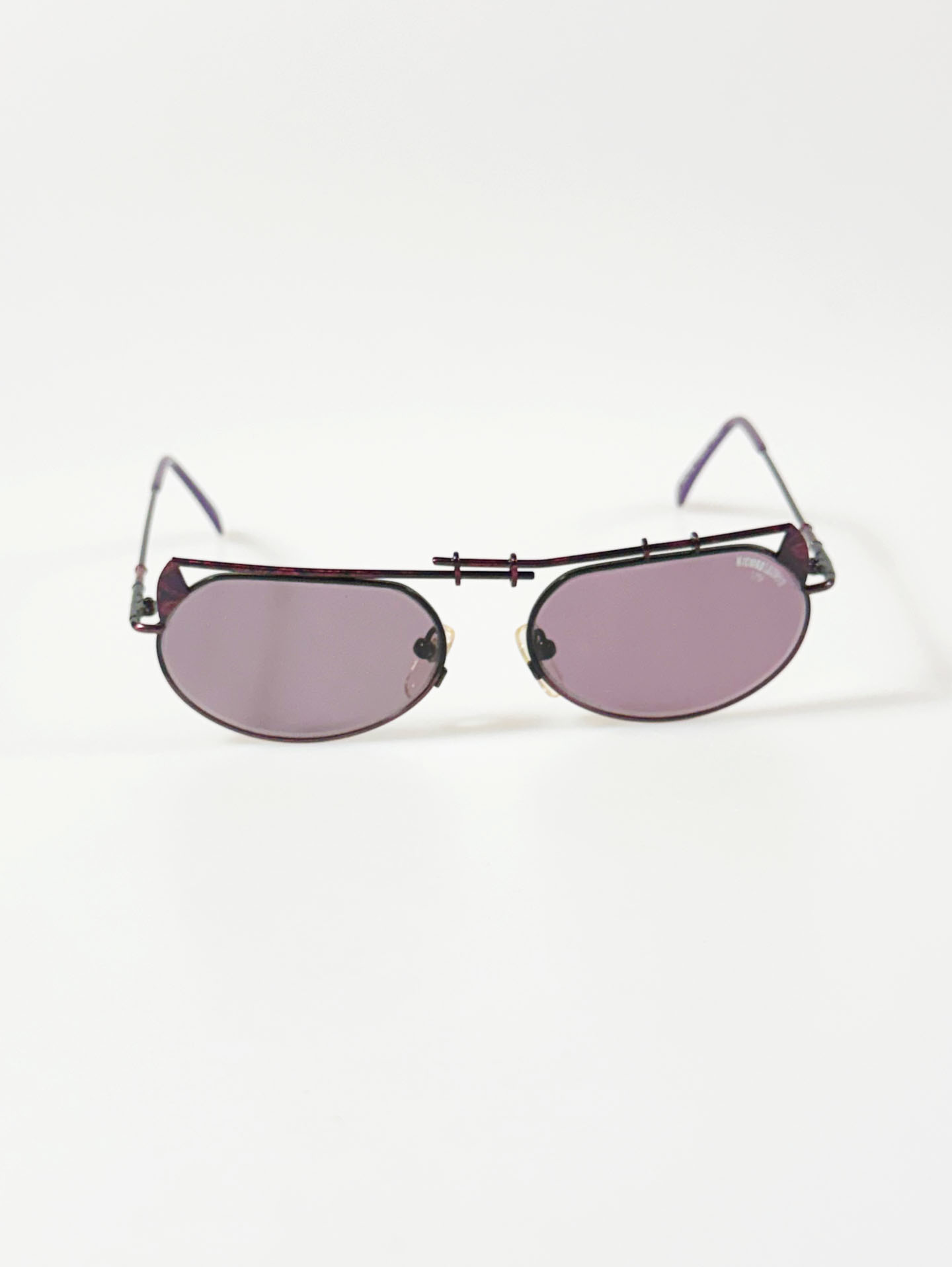 90's MICHIKO LONDON Iridescent Double Bridge Sunglasses / 3 Colors