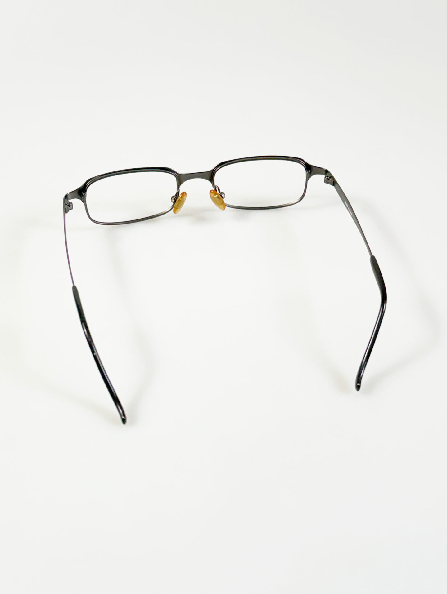 JEEP Dark Silver Slim Square Metal Glasses