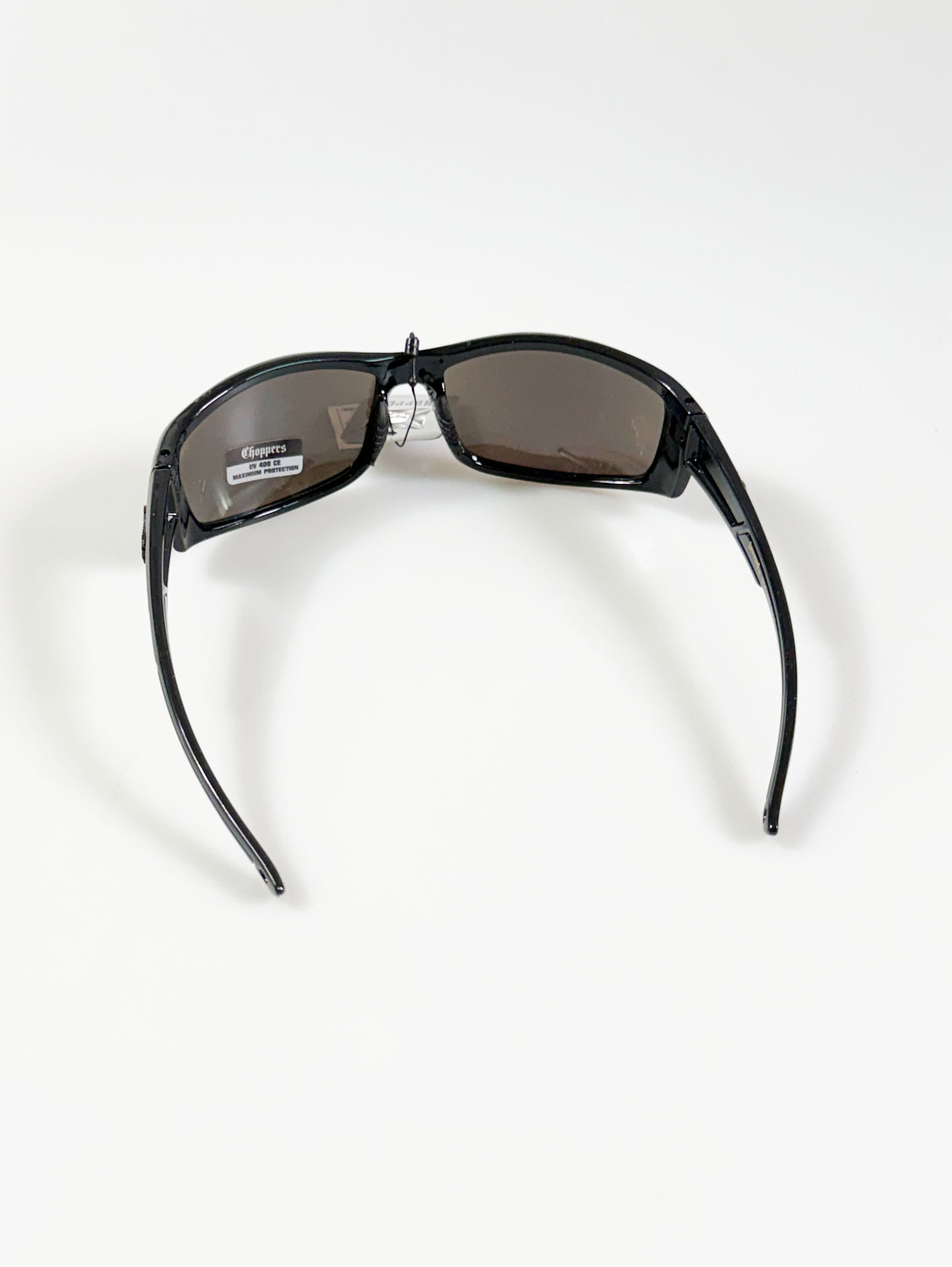 CHOPPERS Wraparound Black Blue Biker Sunglasses