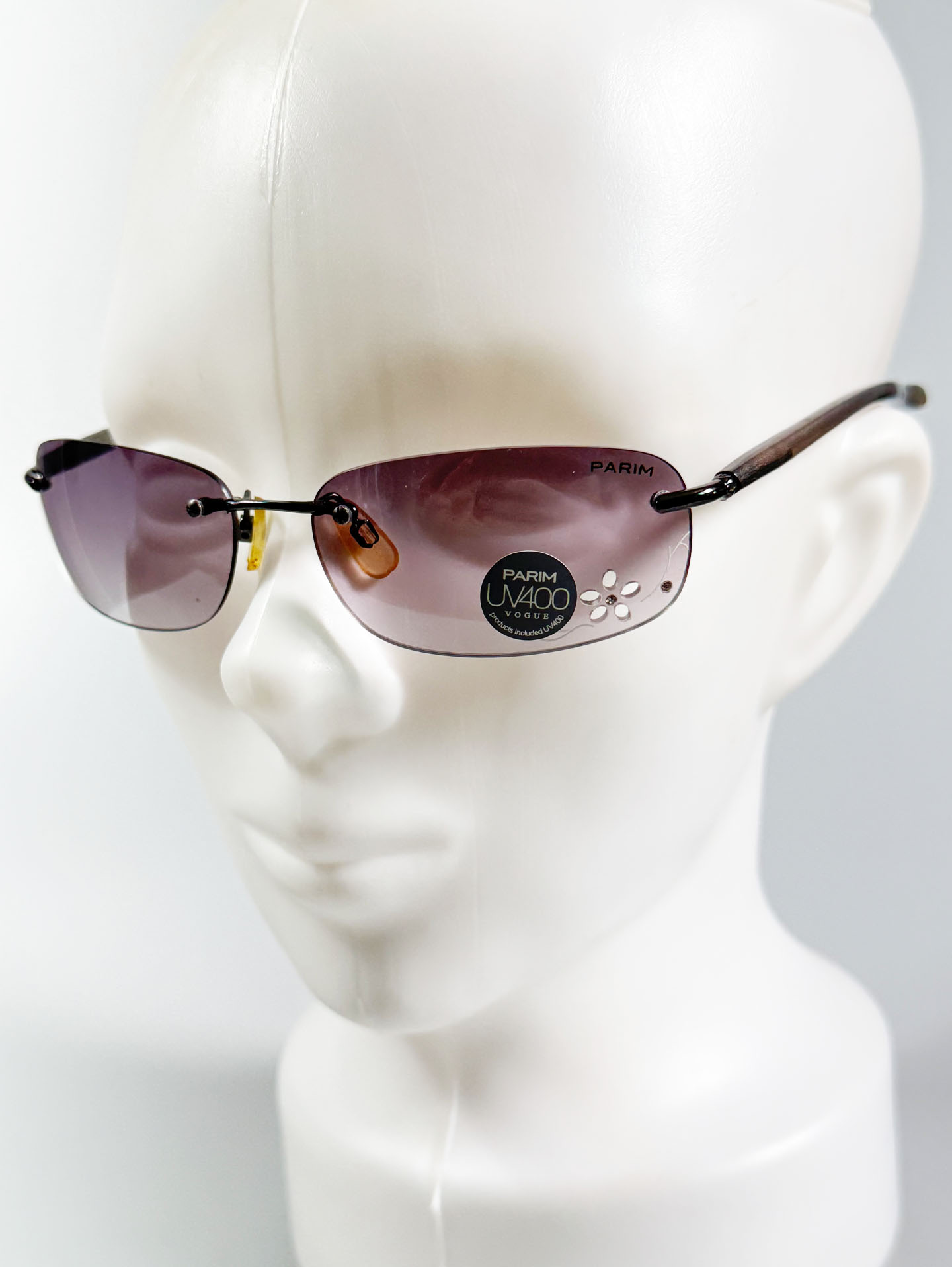 PARIM Rimless Square Metal Sunglasses