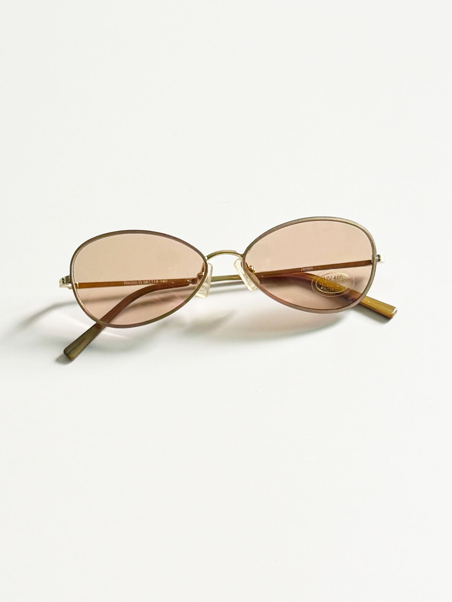 IXRON Rimless Cat-Eye Metal Tint Sunglasses