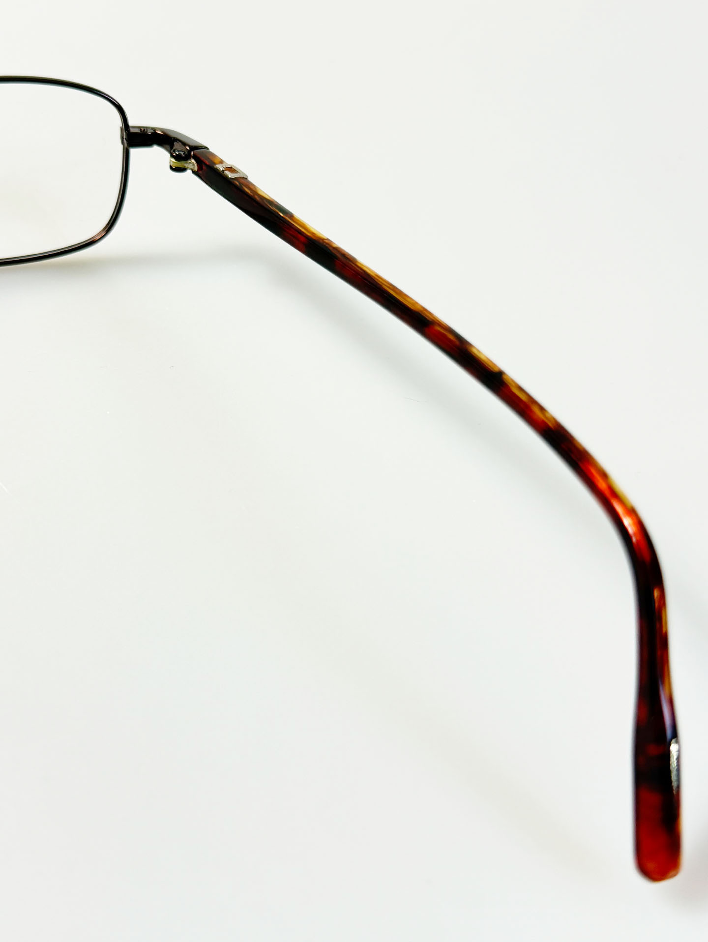 90's CHEVIGNON LUNETTES Brown Slim Square Metal Glasses
