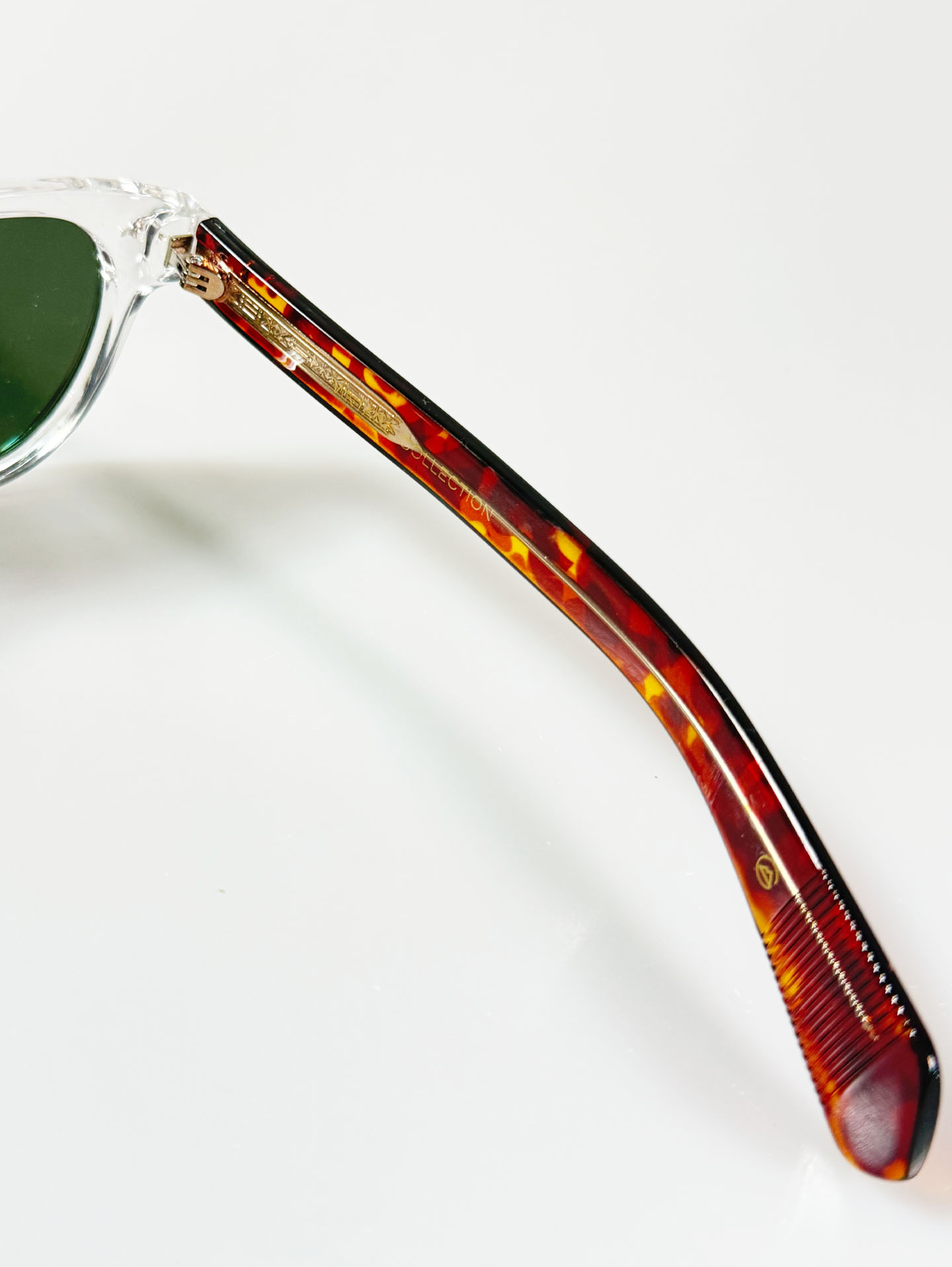 CANAAN Clear Bold Round Frame Sunglasses