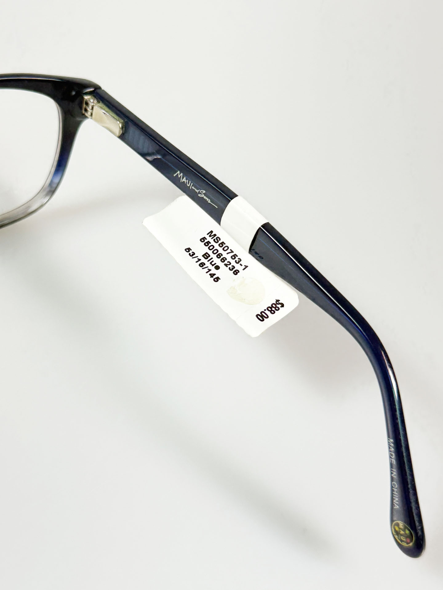 MAUI Two-Tone Square Horn-Rim Frame Glasses