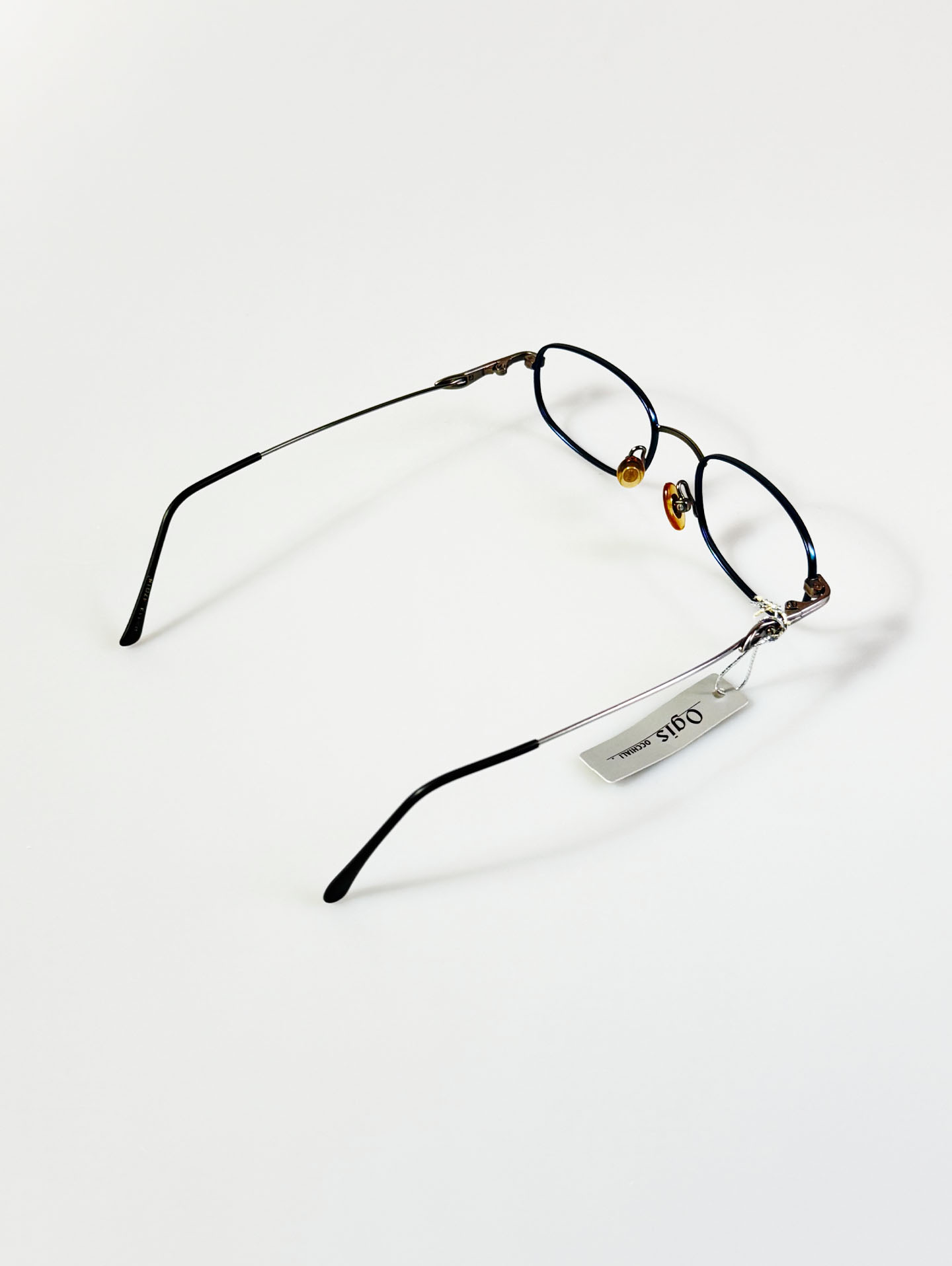 OGIS OCCHIALI Slim Square Two-Tone Metal Frame Glasses
