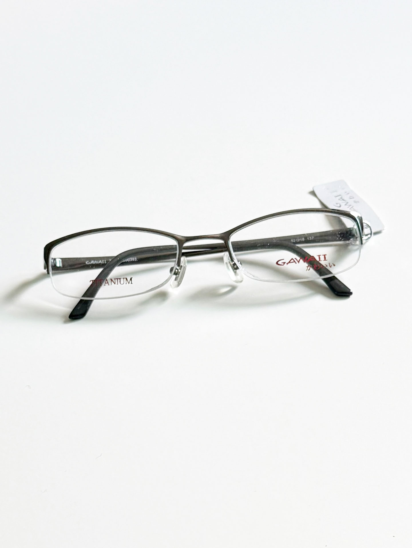 Series 01. GAWAII Vintage Titanium Semi-Rimless Eyewear Collection