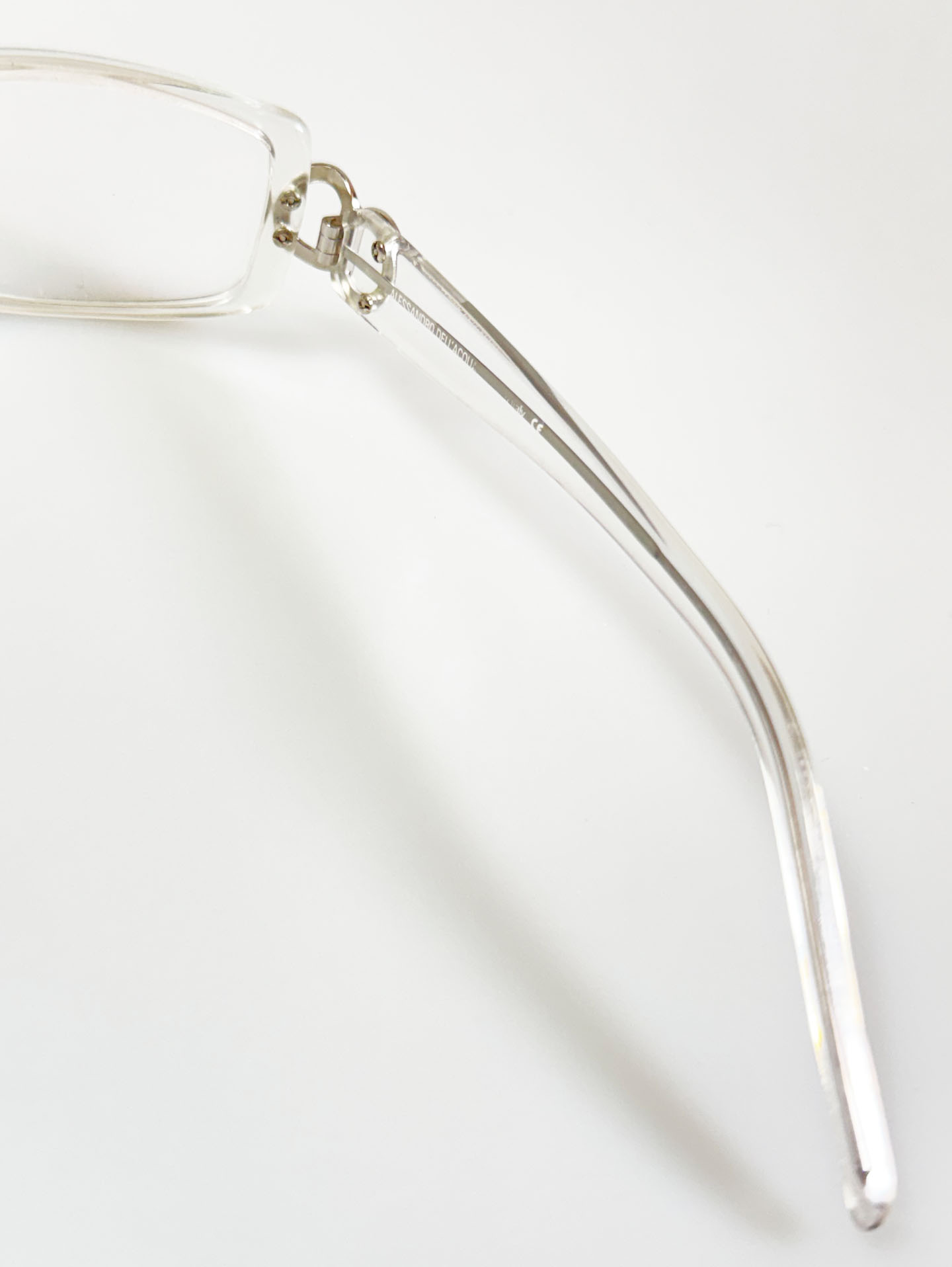 ALESSANDRO DELL'ACQUA Clear Square Horn-Rim Frame Glasses