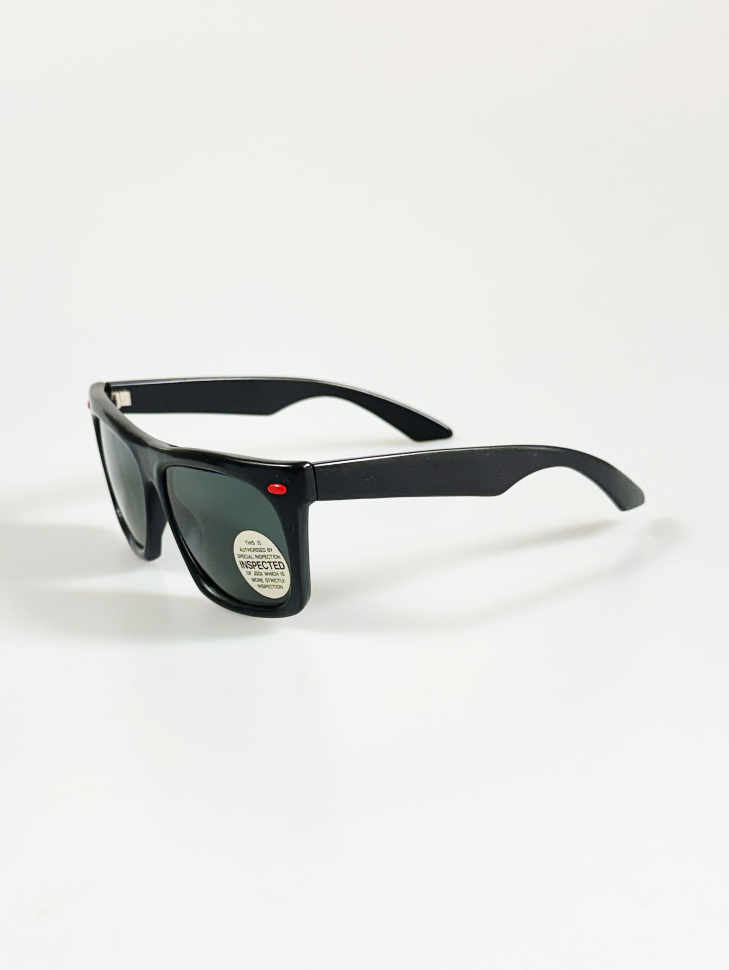 90's PICASO Black Bold Square Frame Sunglasses