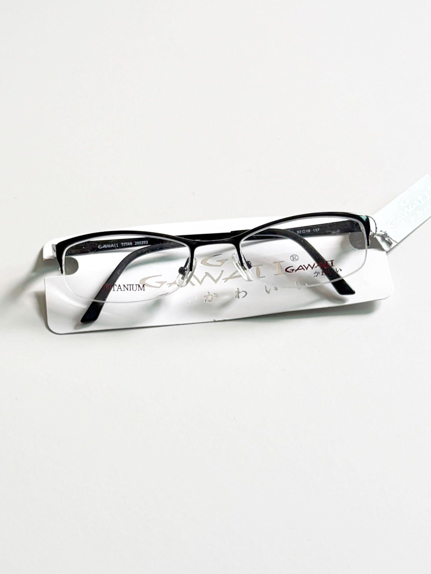 Series 01. GAWAII Vintage Titanium Semi-Rimless Eyewear Collection