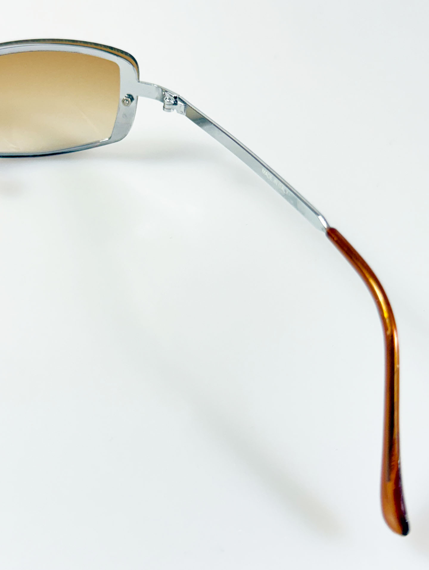 Rimless Square Metal Frame Tint Sunglasses