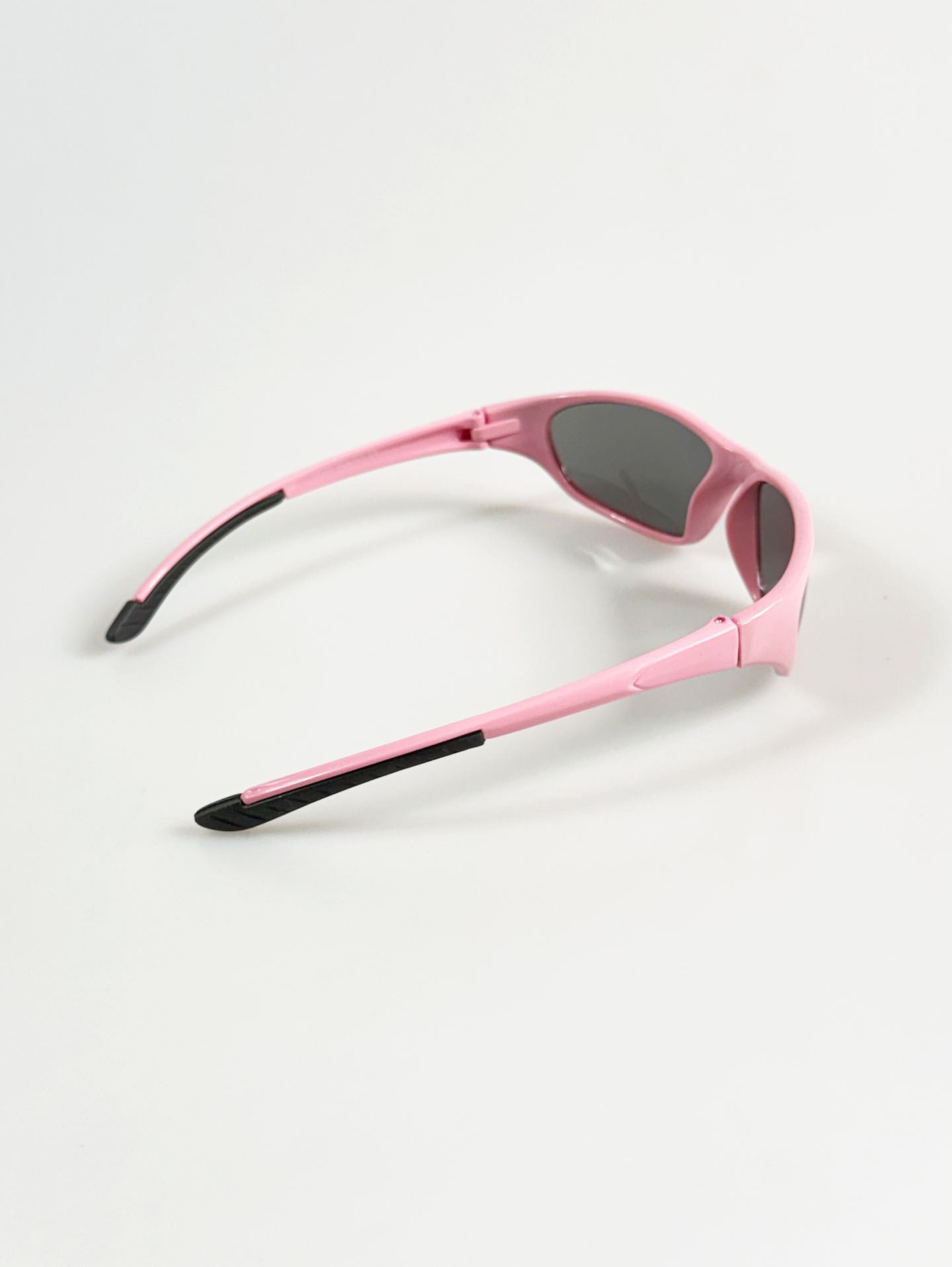 Pink Sport Wraparound Frame Sunglasses