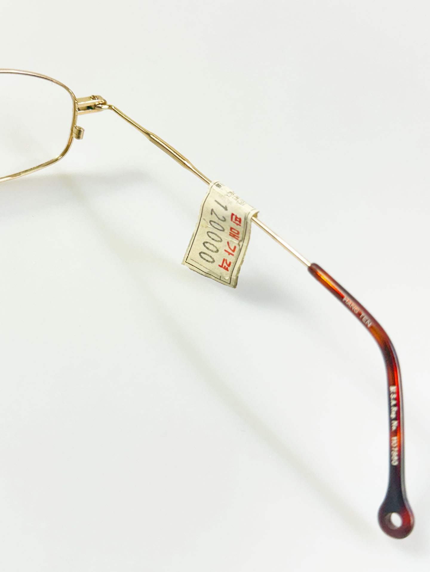 HANG TEN Gold Slim Oval Metal Frame Glasses