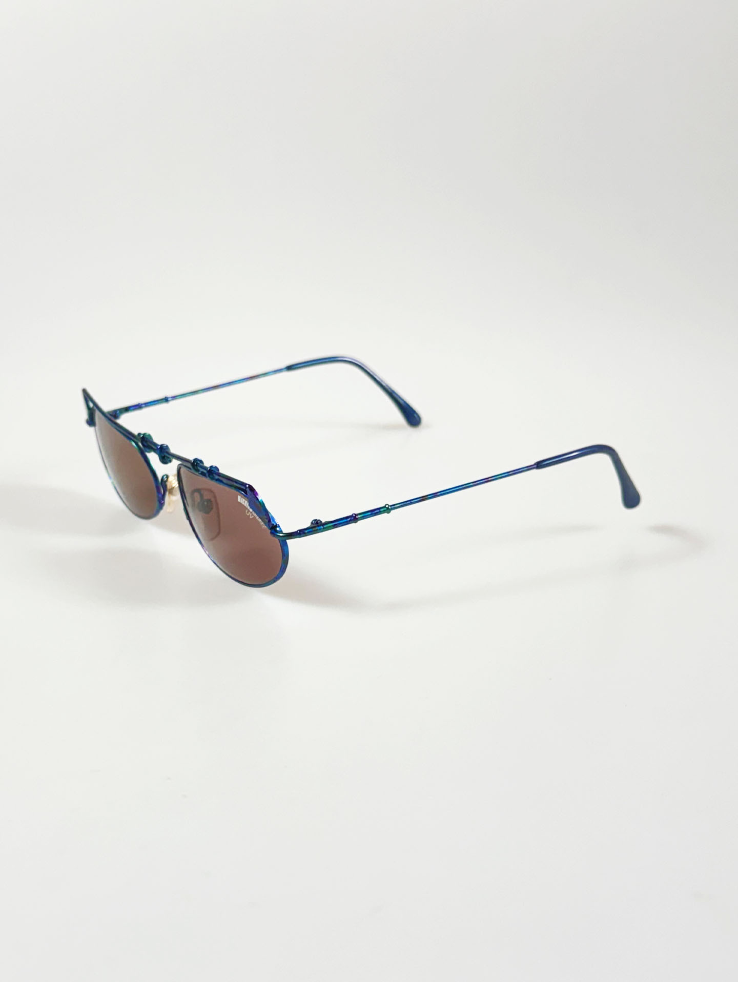 90's MICHIKO LONDON Iridescent Double Bridge Sunglasses / 3 Colors