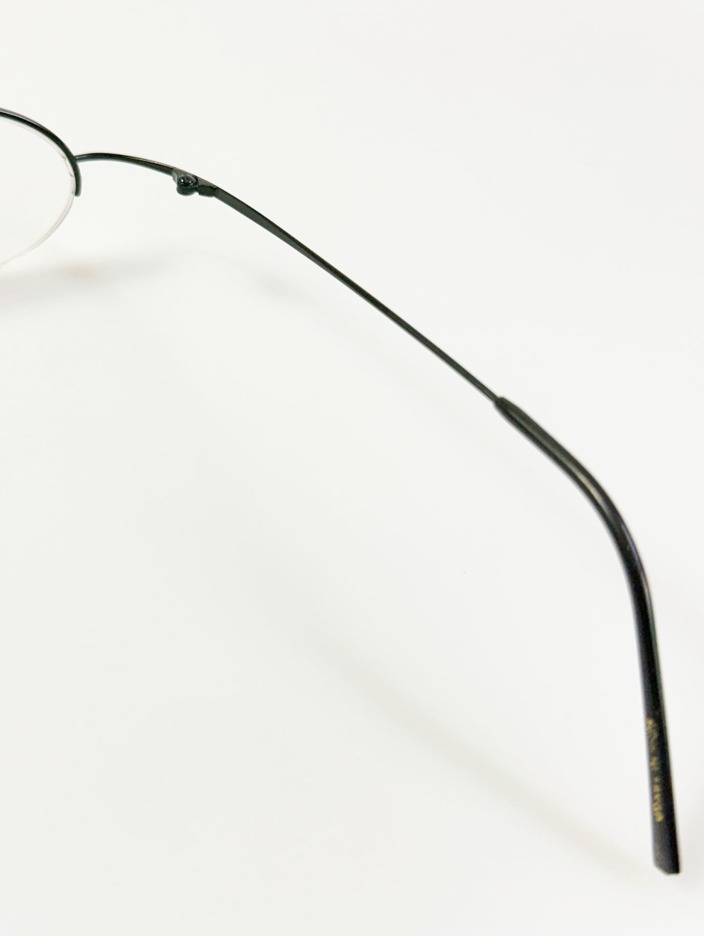 InToo Oval Black Half-Rim Oval Wire Metal Frame Glasses