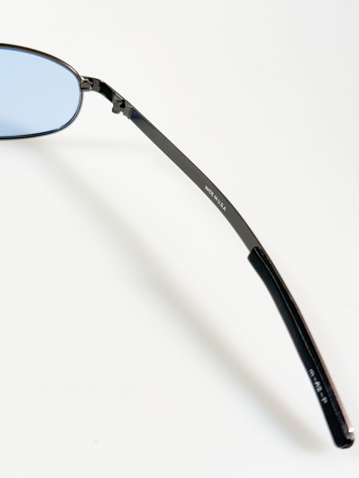 90's PUMA Dark Gunmetal Slim Oval Tint Sunglasses