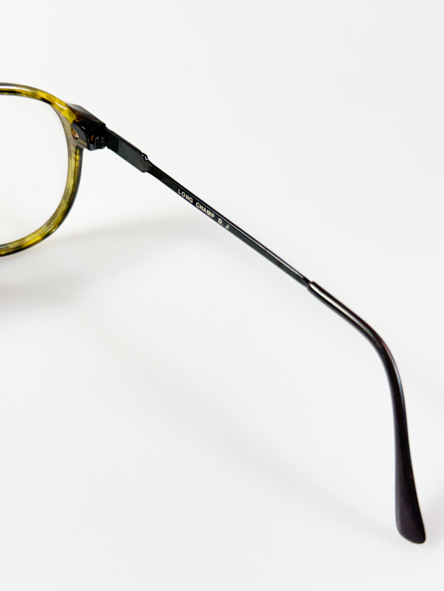 90's LONG CHAMP Marble Boeing Square Frame Glasses