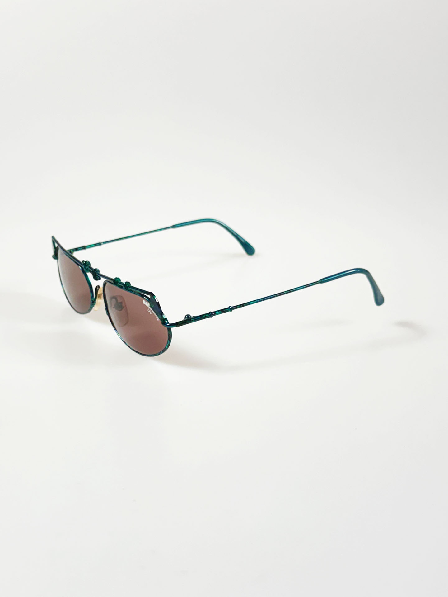 90's MICHIKO LONDON Iridescent Double Bridge Sunglasses / 3 Colors