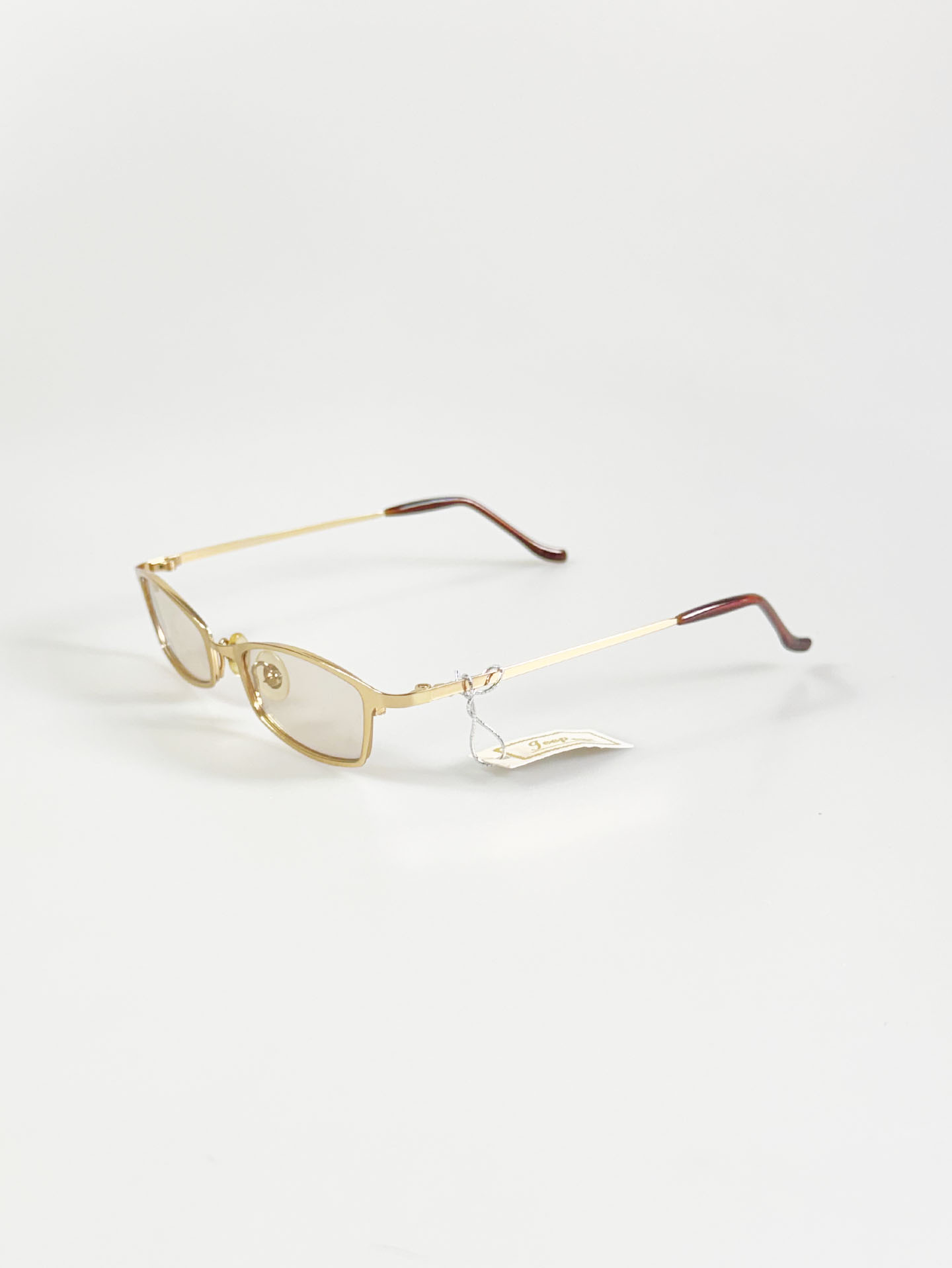 JEEP Gold Slim Square Metal Frame Glasses