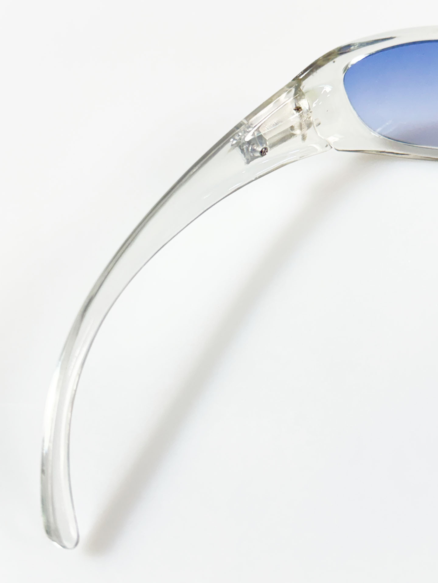 Clear Wraparound Square Frame Tinted Sunglasses