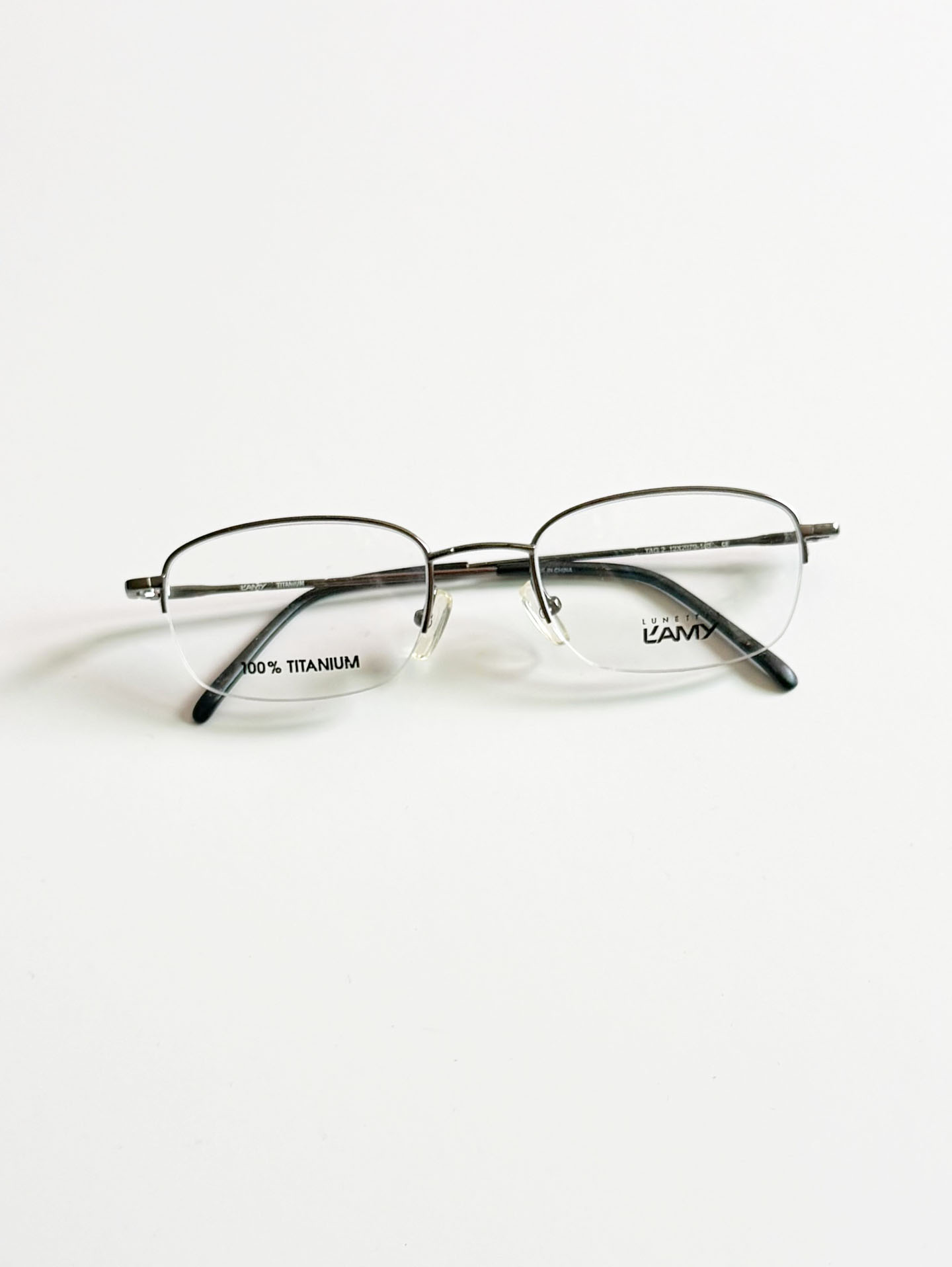 LAMY Half-Rim Titanium Square Frame Glasses