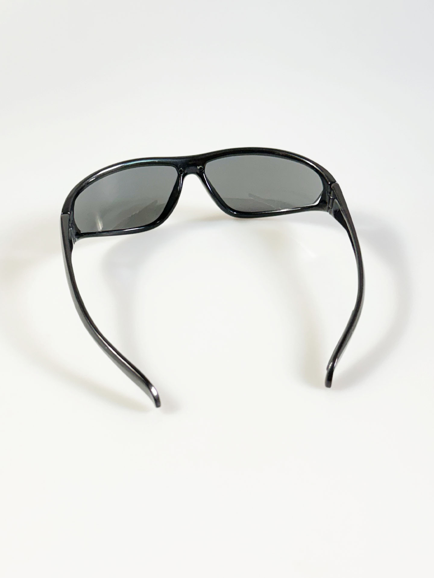 Black Wraparound Sport Frame Sunglasses